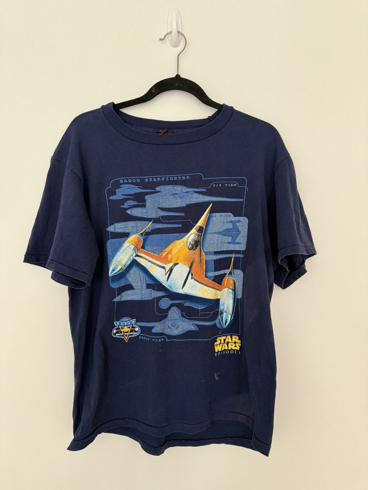 Vintage UBER RARE: Single Stitch Star Wars Shirt: Episode 1 Size US M / EU 48-50 / 2 - 1 Thumbnail