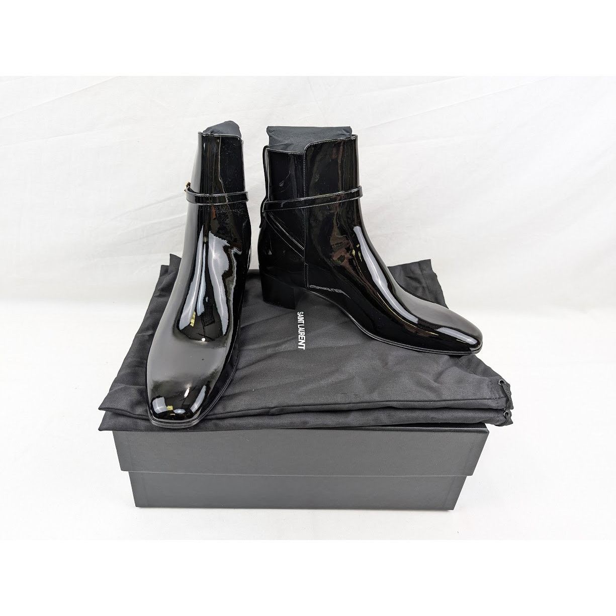 Saint Laurent Paris o1rshd1 Q:2 / Terry 45 Jodhpur Boots in Nero Size US 10 / EU 43 - 18 Thumbnail