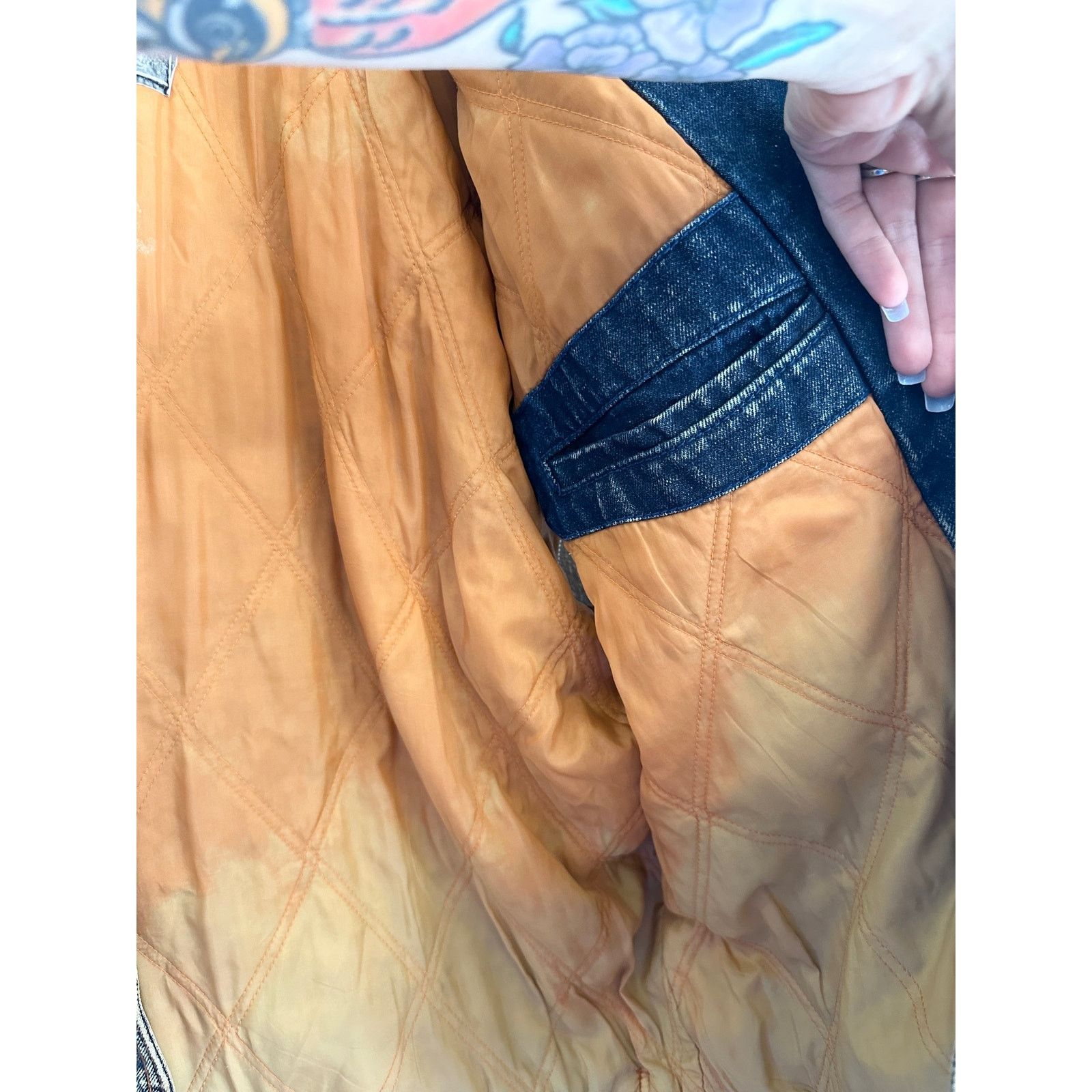 Vintage 80’s Acid Wash & Leather Convertible Moto Jacket Size US M / EU 48-50 / 2 - 12 Thumbnail