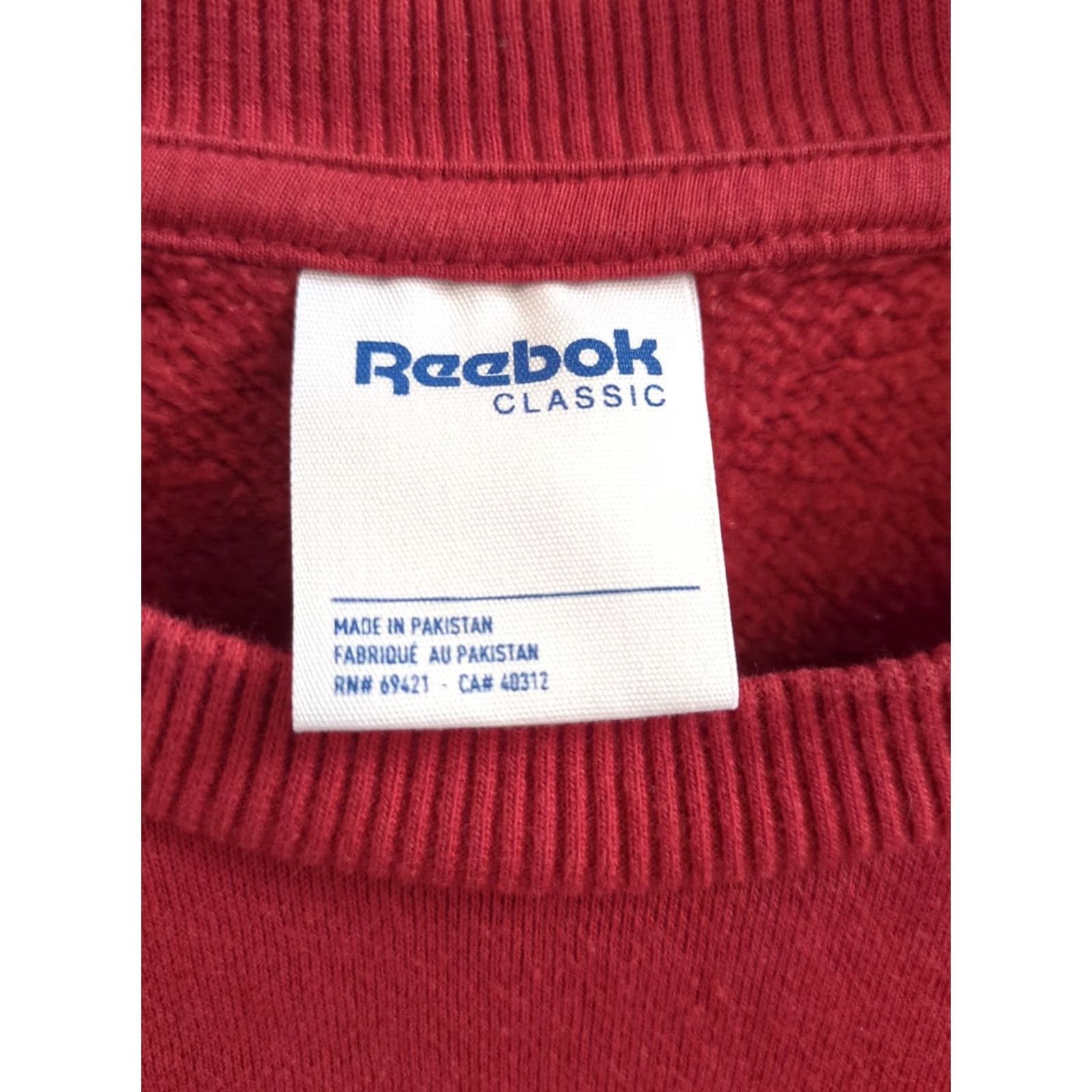 Reebok Reebok Sweatshirt Starcrest Logo Graphic Print Red XL Men Size US XL / EU 56 / 4 - 3 Thumbnail