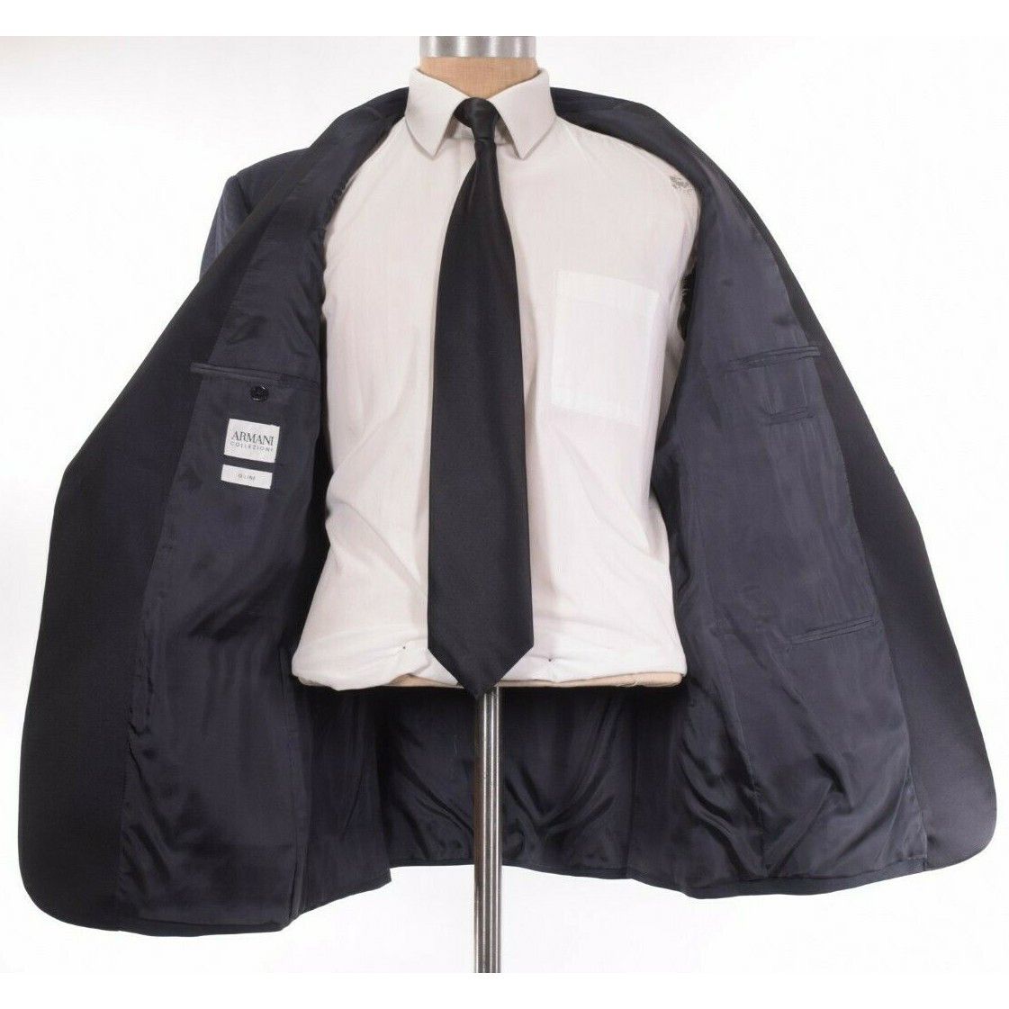 Armani Collezioni Armani Collezioni NWT Dinner Jacket Size 46L Geometric Blue Size 46R - 7 Thumbnail