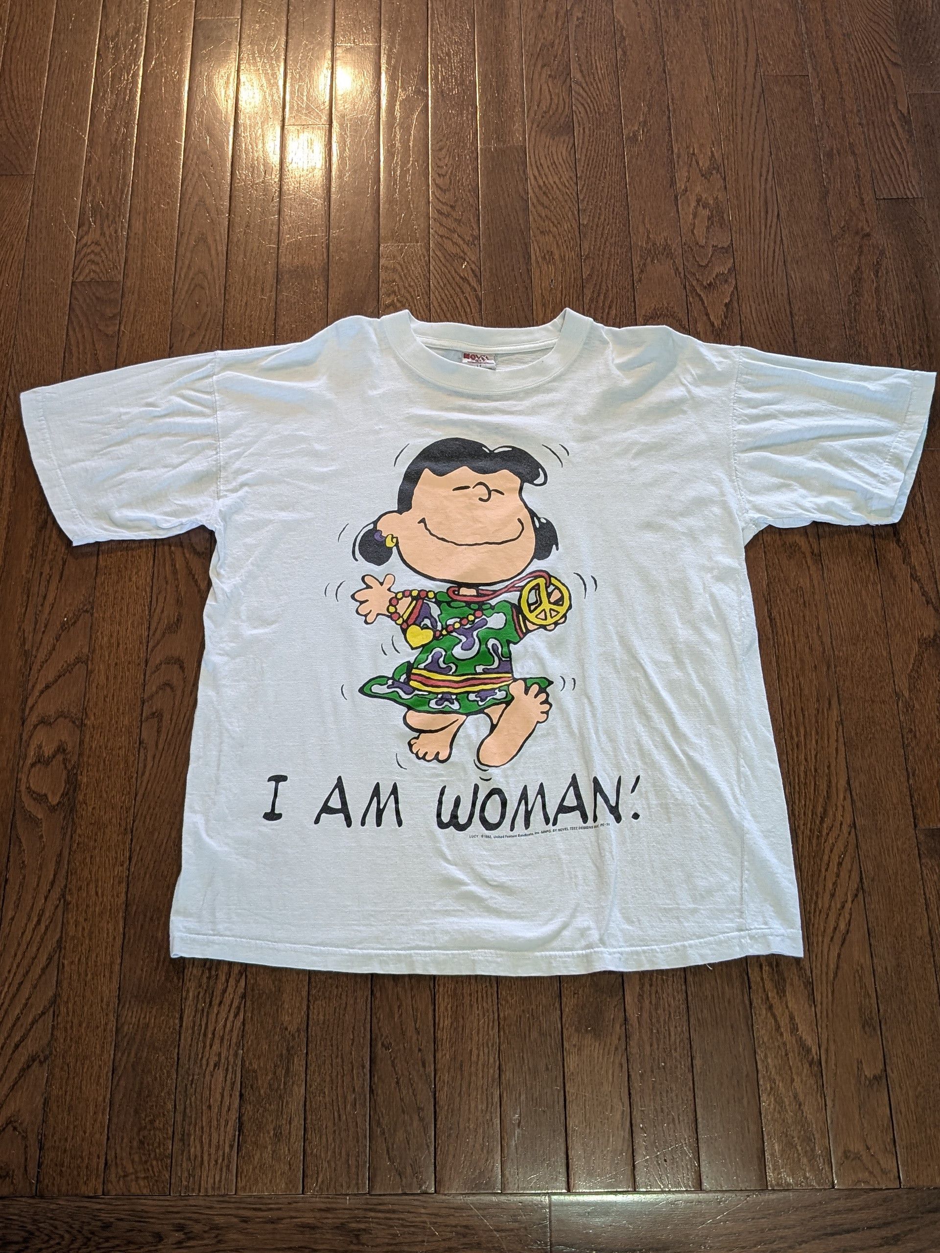 Other Peanuts Lucy 'I Am Woman" Novel Teez T-Shirt - Size L Size US L / EU 52-54 / 3 - 1 Thumbnail