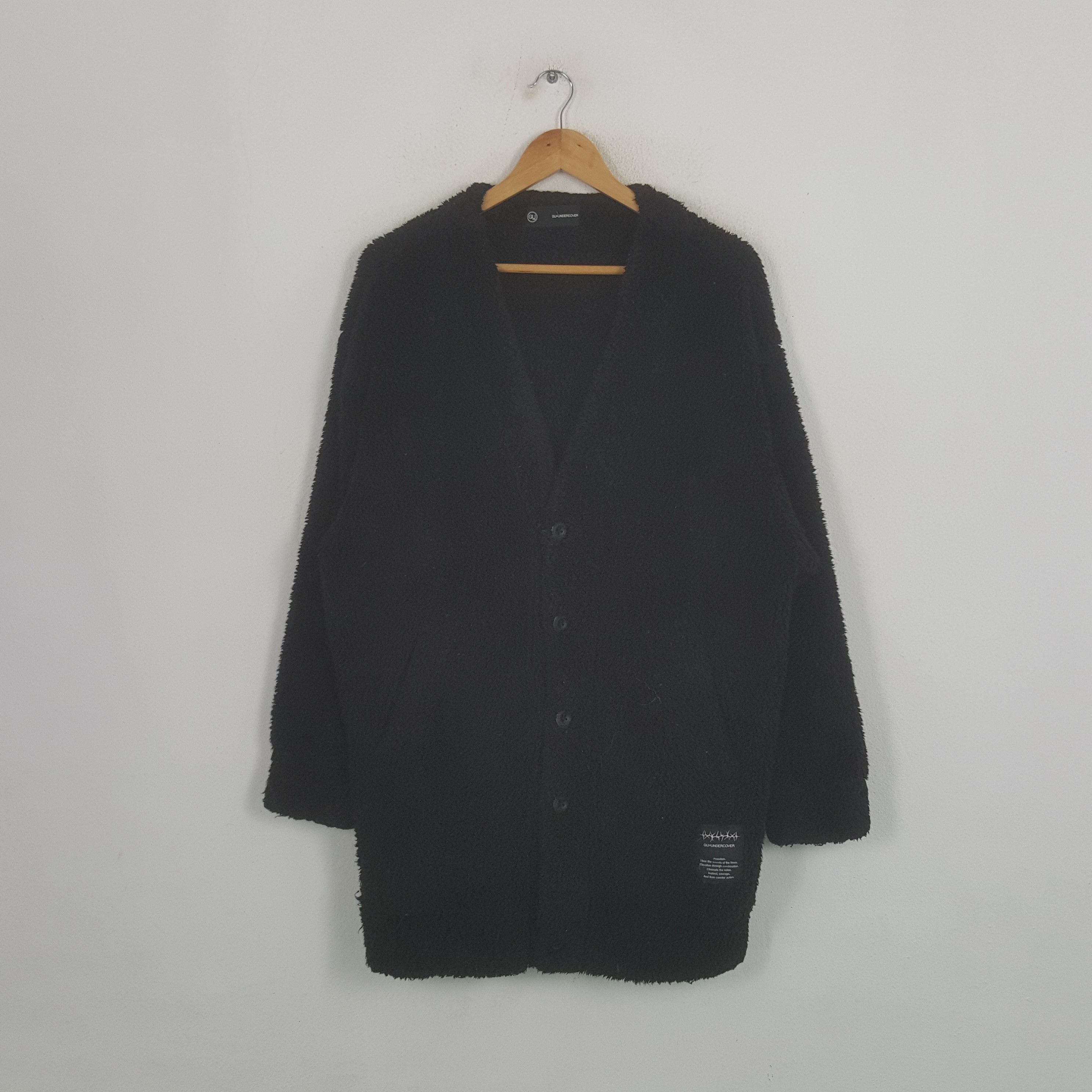 Vintage Gu x Undercover Japan Brand Fleece Cardigan Jacket