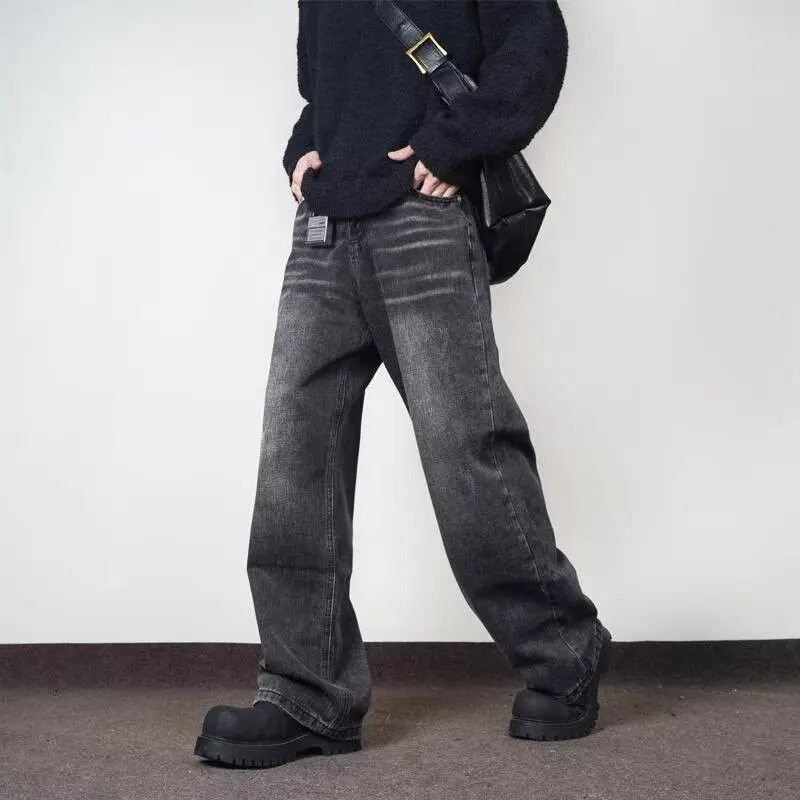 Japanese Brand × Jean Retro hip-hop straight leg loose jeans Size US 32 / EU 48 - 4 Thumbnail