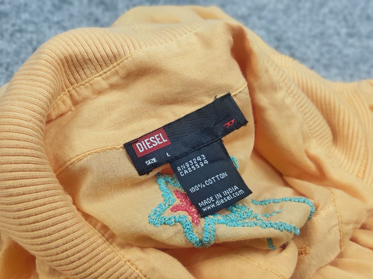 Diesel Vintage Diesel Y2K Blouse Shirt drawstrings embroidered logo Size L / US 10 / IT 46 - 14 Thumbnail
