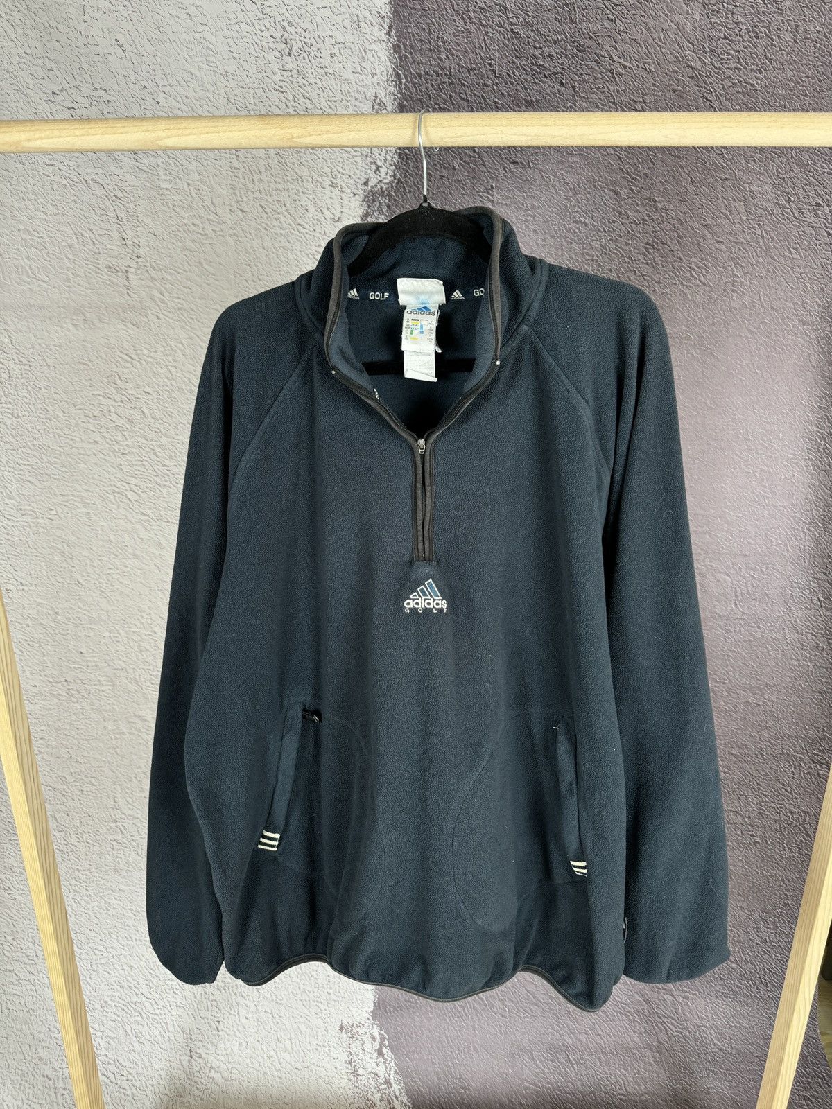 Adidas Adidas Golf vintage 90s half zip fleece sweater Size US L / EU 52-54 / 3 - 2 Thumbnail