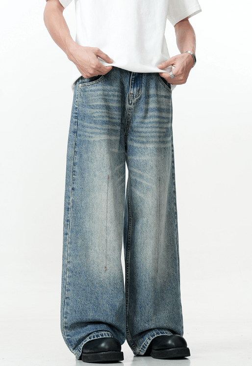 Japanese Brand × Vintage American retro street loose wide-leg casual straight jeans Size US 32 / EU 48 - 2 Thumbnail