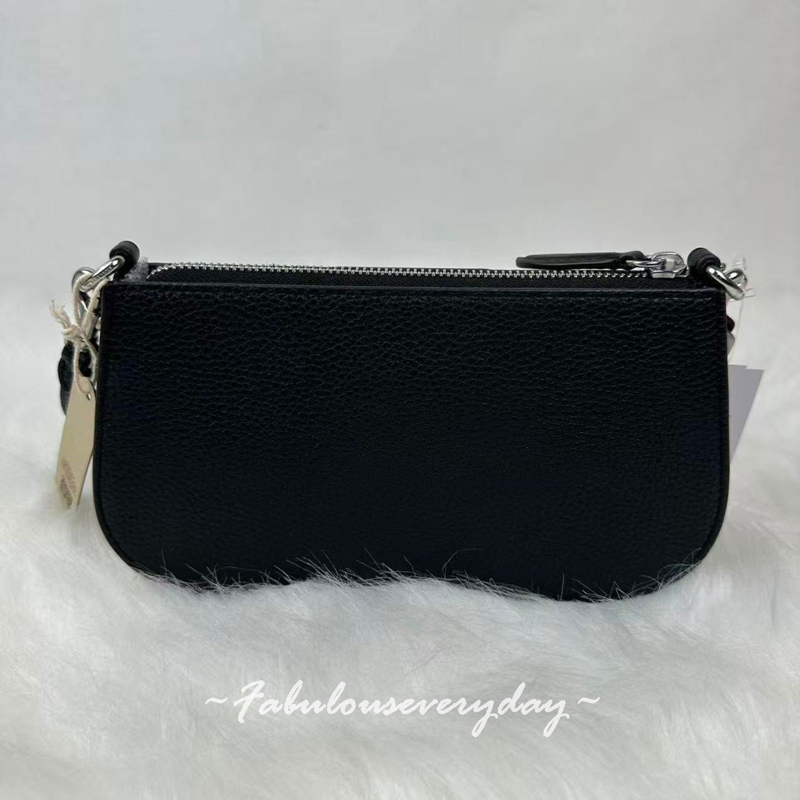 Coach COACH Small Wavy Shoulder Coachtopia Leather Silver Black Size ONE SIZE - 5 Thumbnail