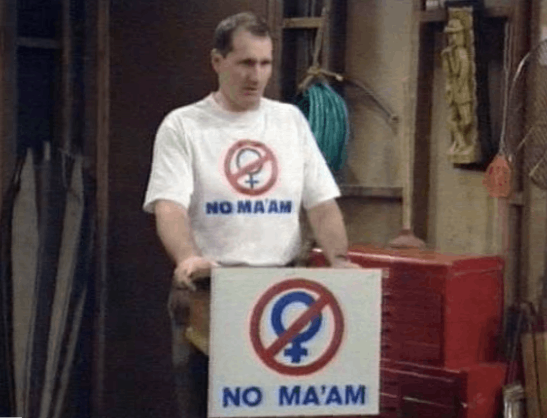 Vintage VINTAGE 90S AL BUNDY NO MA'AM WHITE TEE Size US L / EU 52-54 / 3 - 2 Thumbnail