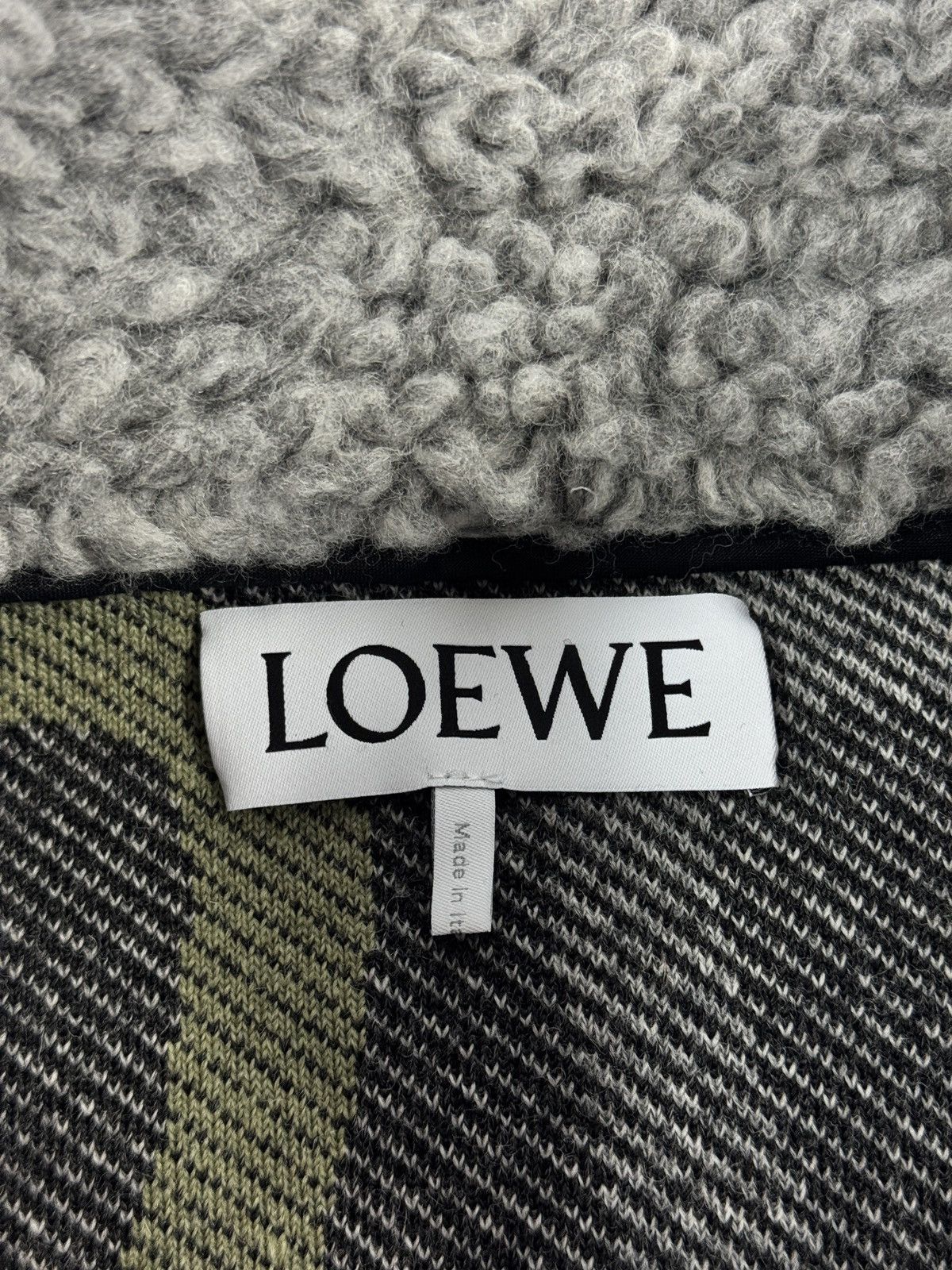 Loewe LEATHER TRIMMER FLEECE VEST GILET Size US XL / EU 56 / 4 - 3 Thumbnail