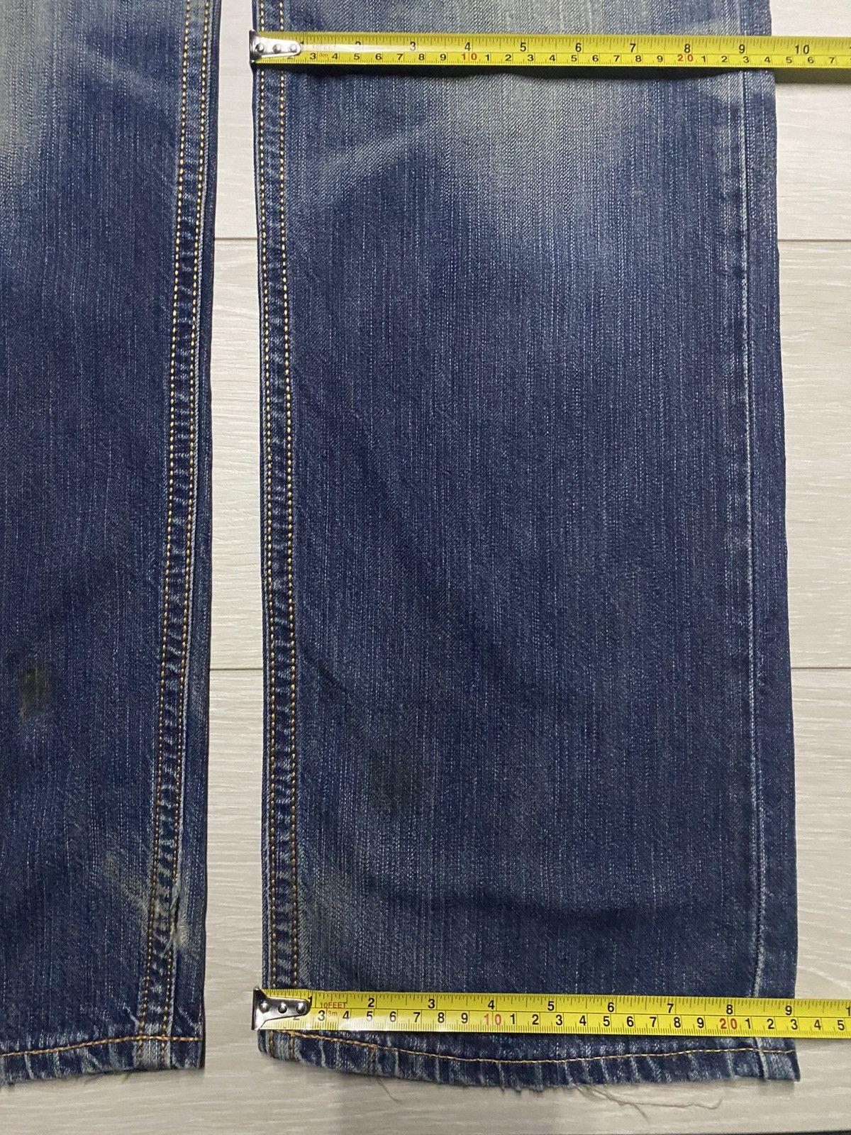Junya Watanabe Vintage Edwin XV Mud Wash Diatressed Baggy Jeans Size US 32 / EU 48 - 18 Thumbnail