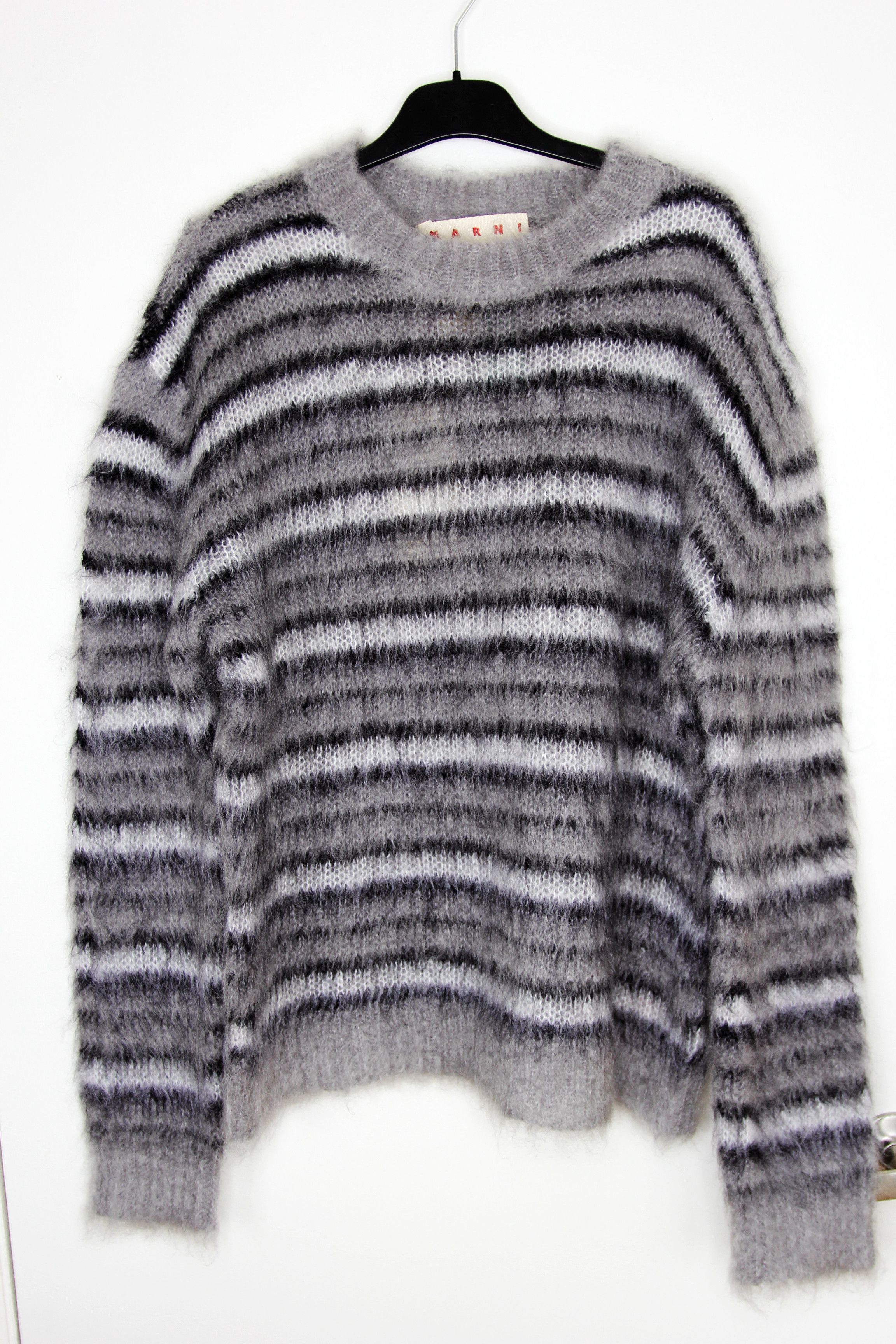 Marni BNWT AW24 MARNI FUZZY WUZZY MOHAIR BRUSHED SWEATER 48 | Grailed