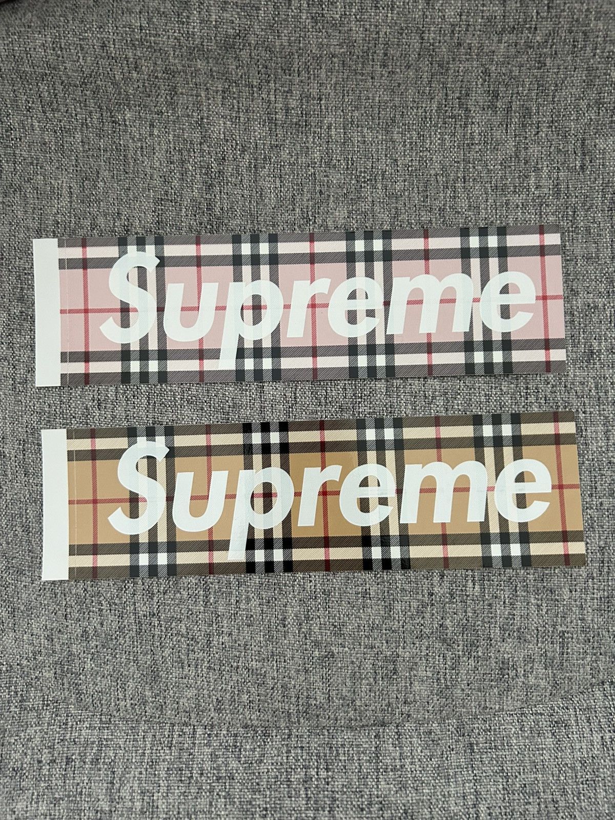 Supreme Burberry Box Logo Stickers outlet Set