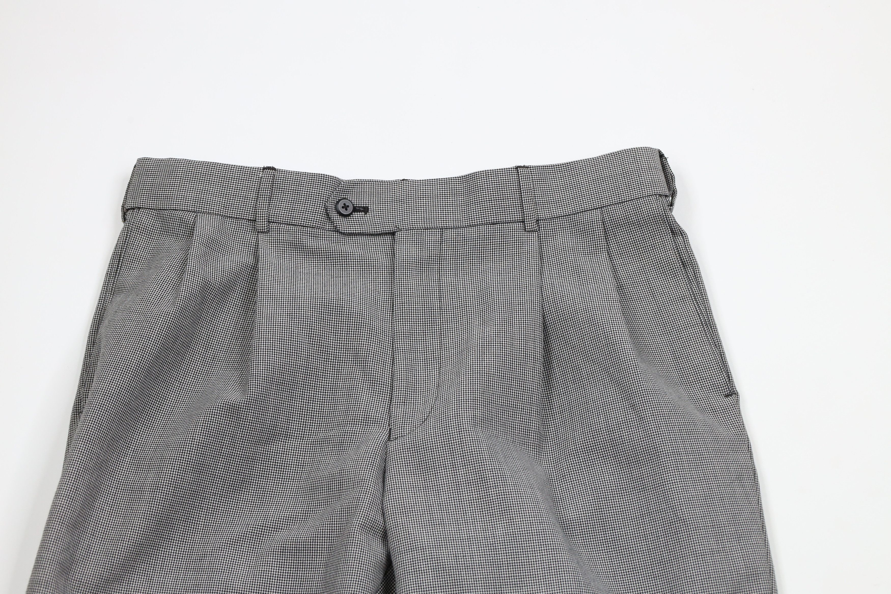 Vintage Vintage 90s Streetwear Houndstooth Wide Leg Chino Pants Size US 34 / EU 50 - 2 Thumbnail