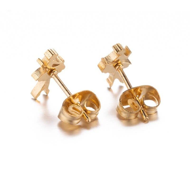 Other Dainty Ballerina Necklace Earrings Set Gold Plated SS Size ONE SIZE - 3 Thumbnail