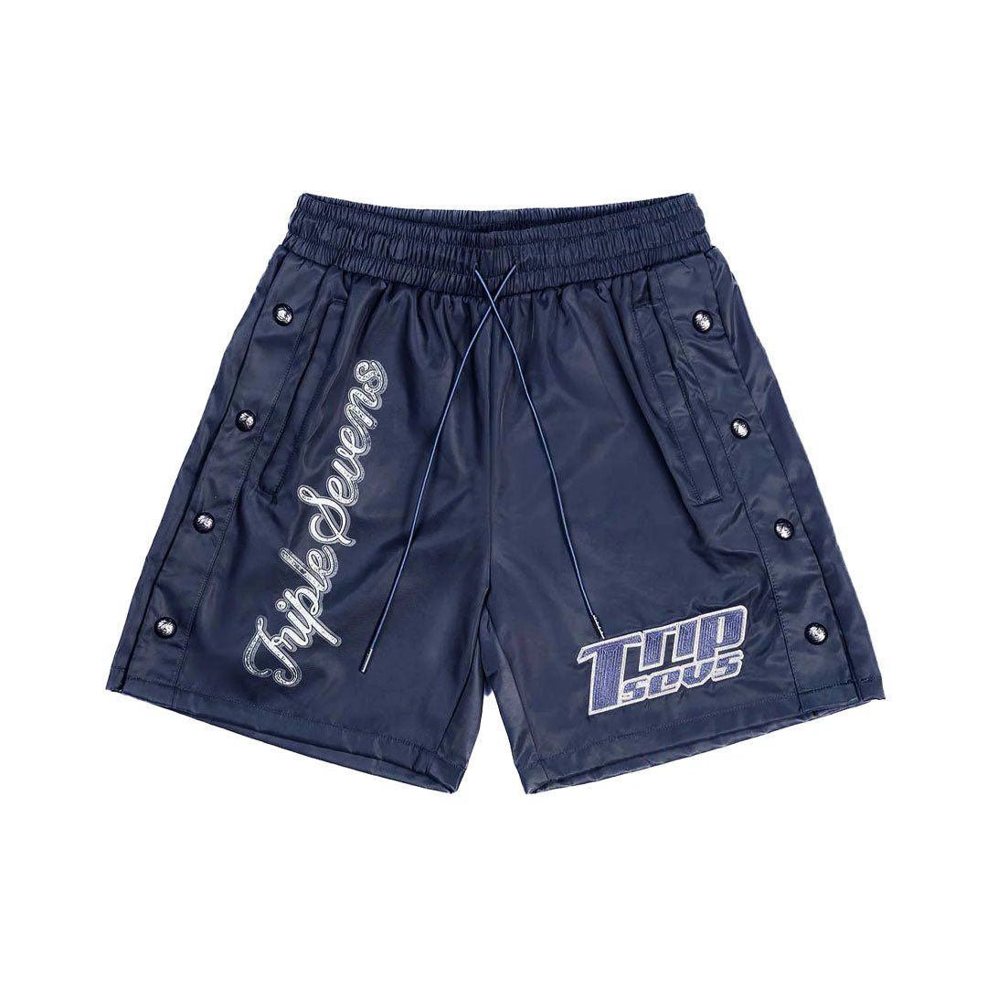 TRIPLE SEVENS Nylon Shorts Navy Size US 32 / EU 48 - 1 Thumbnail
