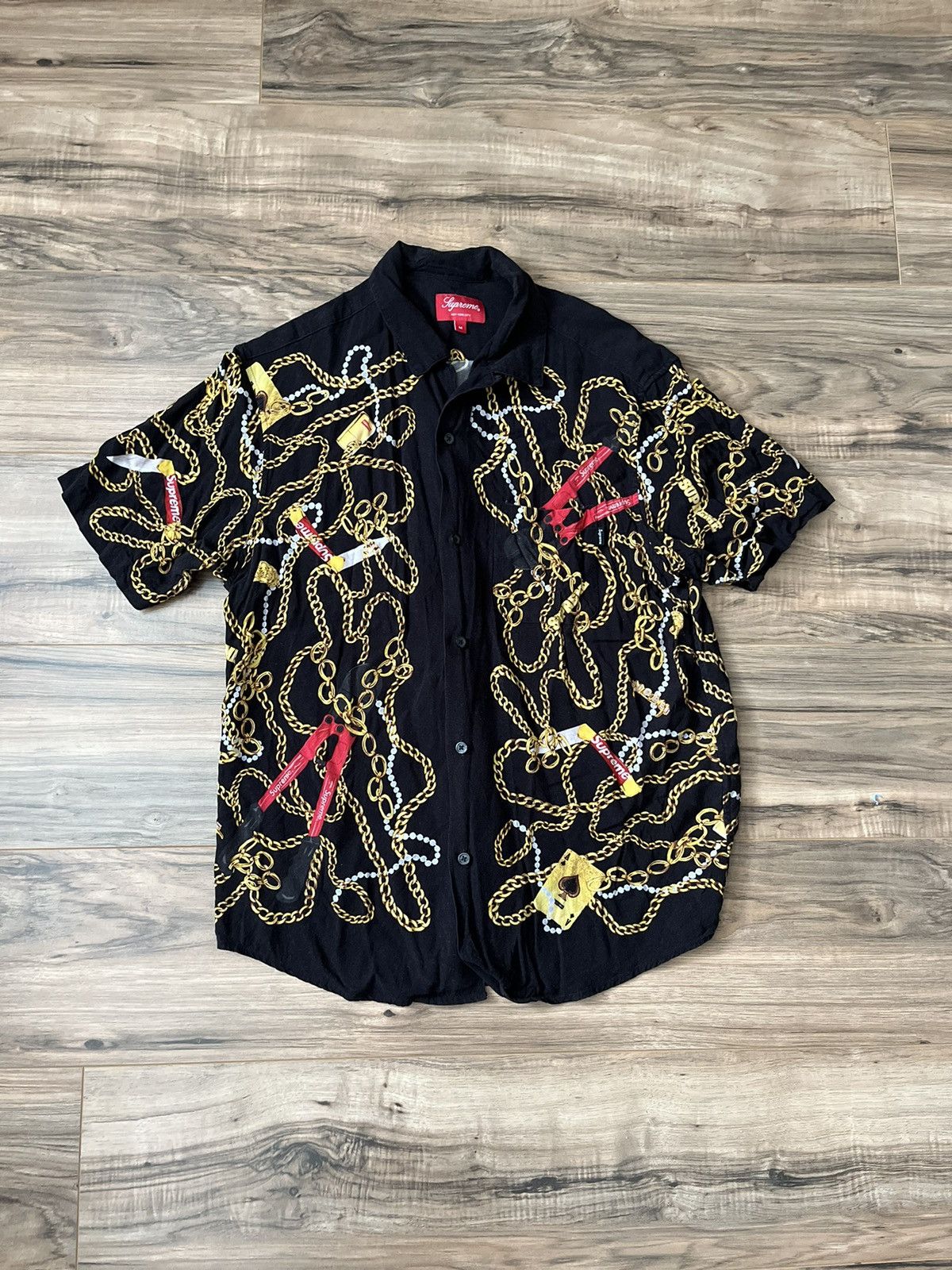 20aw Chains Supreme Chains Rayon Shirt ホリオンさま専用