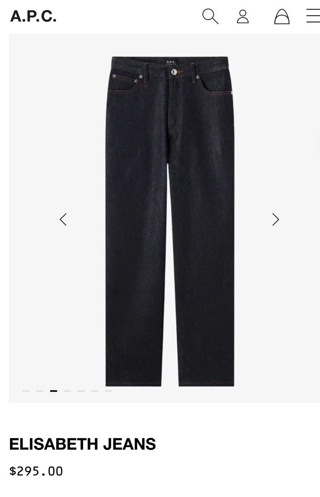 A.P.C. A.P.C. Elizabeth Jean - Indigo Size 32" / US 10 / IT 46 - 10 Thumbnail