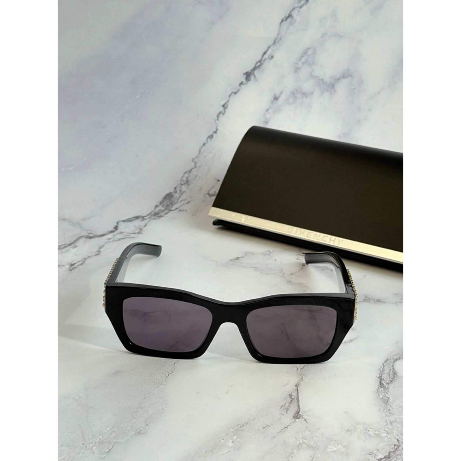 Givenchy NEW Givenchy GV40077I Cat Eye Black Crystal Sunglasses $700 Size ONE SIZE - 4 Thumbnail