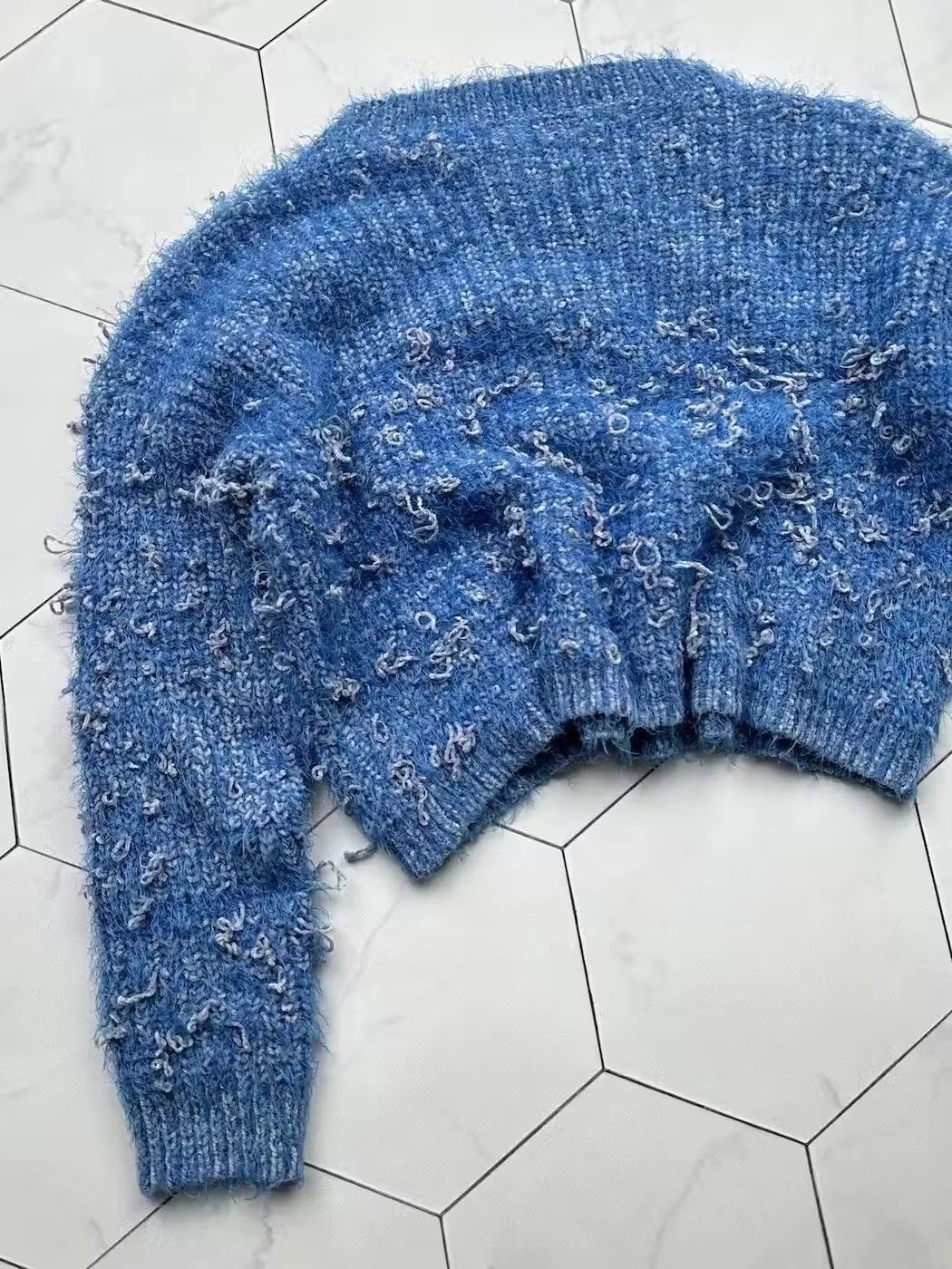 Japanese Brand Vintage Mohair Sweater (B441)E2 Size S / US 4 / IT 40 - 5 Thumbnail