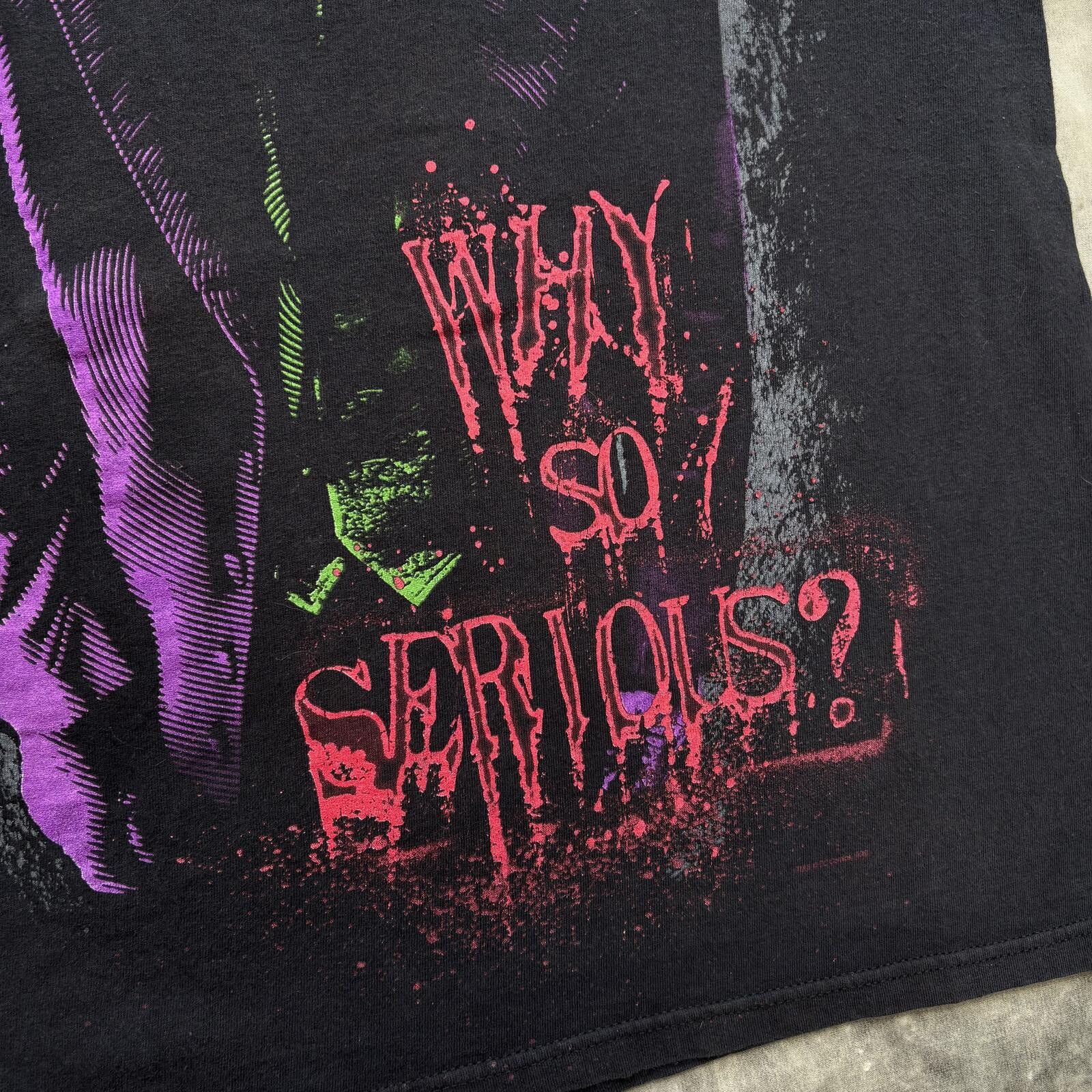 DC Comics Vintage Joker Heath Ledger Dark Knight Why So Serious Shirt Size US M / EU 48-50 / 2 - 5 Thumbnail