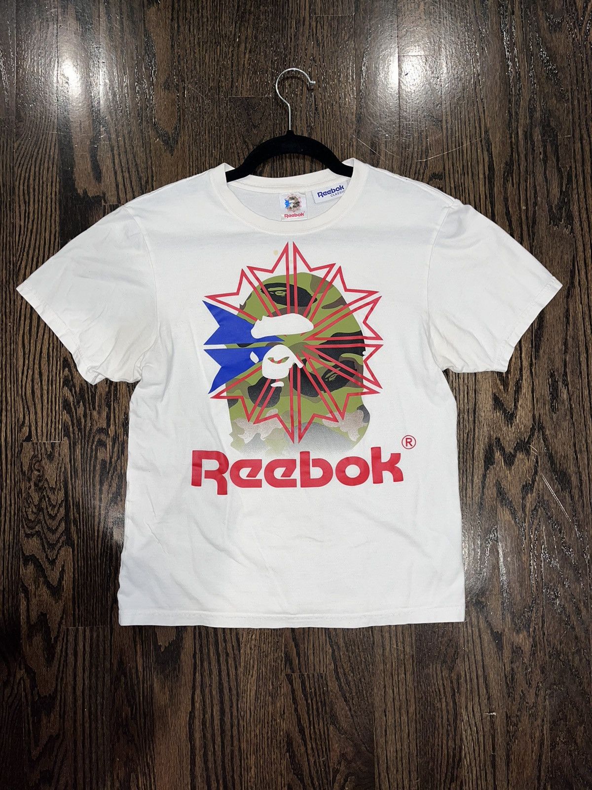 Bape × Reebok Bape X Reebok t shirt Size US S / EU 44-46 / 1 - 4 Thumbnail