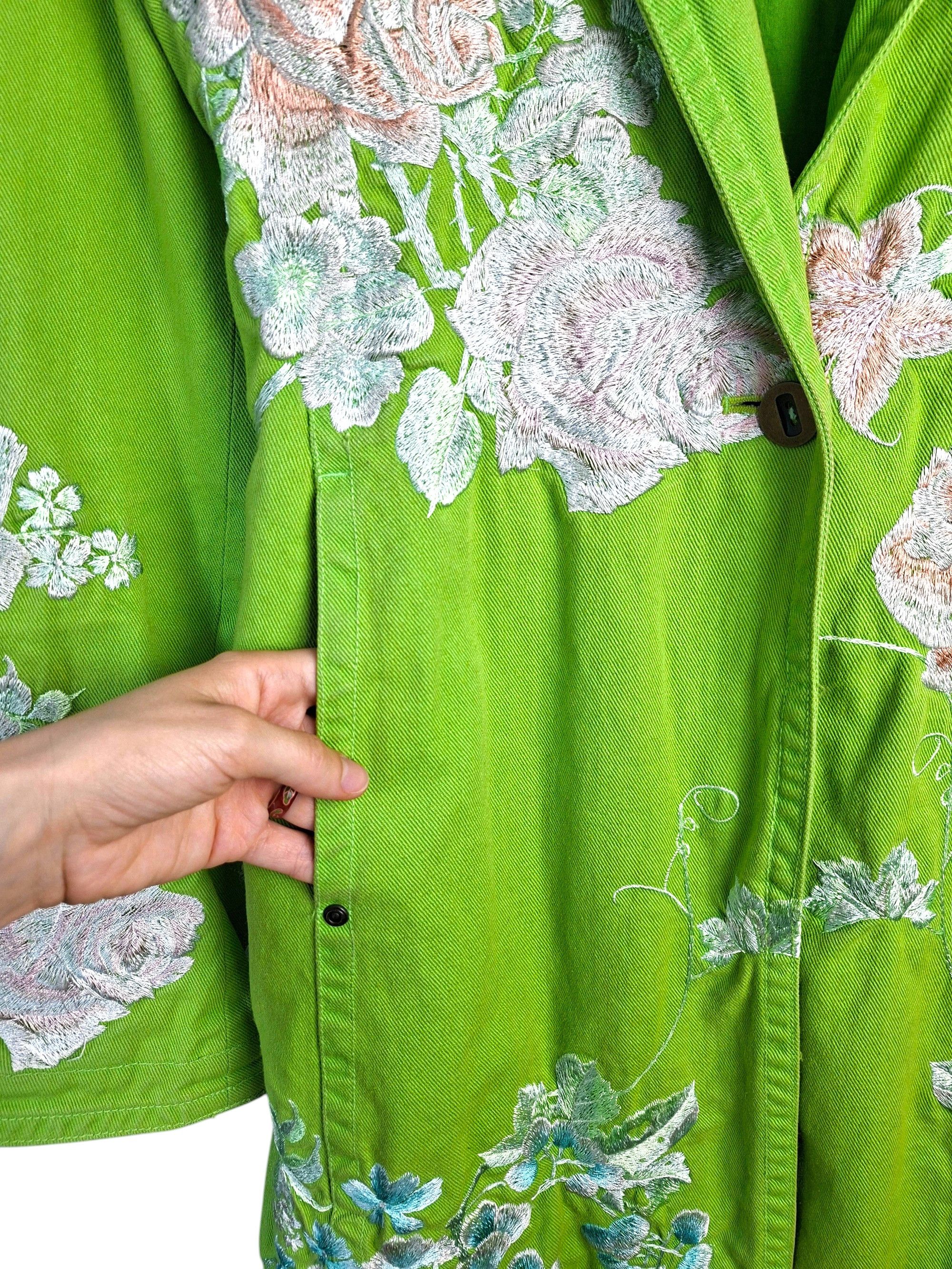 Johnny Was Johnny Was BIYA Two Ten Ten Five Embroidered Trench Coat Size M / US 6-8 / IT 42-44 - 9 Thumbnail