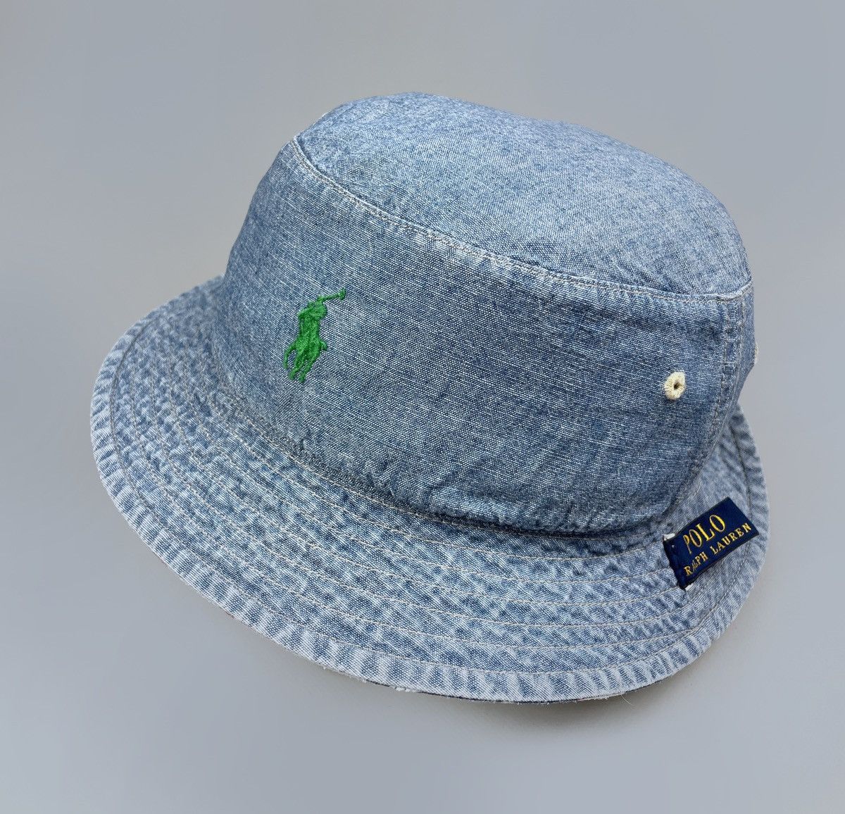 Polo Ralph Lauren Polo Ralph Lauren Double Side Floral & Denim Bucket Hat OS Size ONE SIZE - 2 Thumbnail