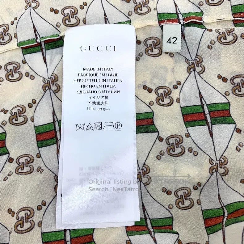 Gucci Gucci Colour-blocked old flower striped full-print mulberr Size US XS / EU 42 / 0 - 6 Thumbnail
