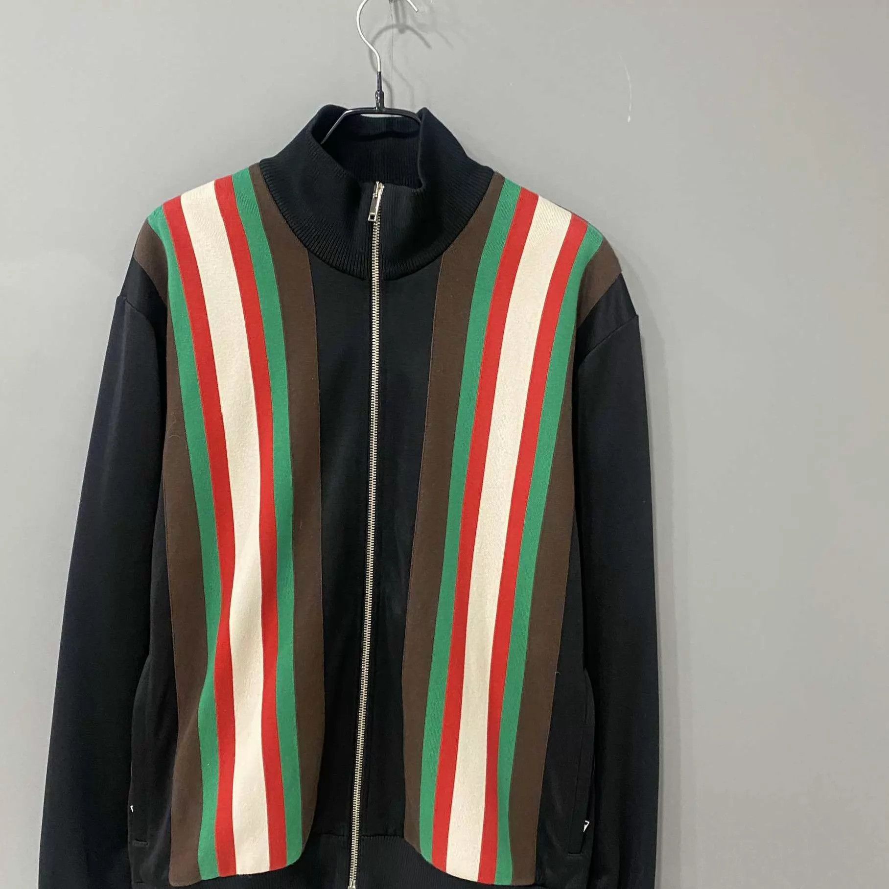Gucci GUCCI colorblocked white red green striped jacket L Size US L / EU 52-54 / 3 - 1 Thumbnail