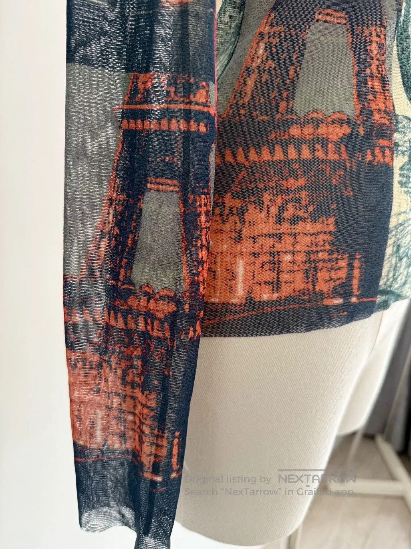 Jean Paul Gaultier Jean Paul Gaultier Sheer Graphic Top. Size M / US 6-8 / IT 42-44 - 4 Thumbnail