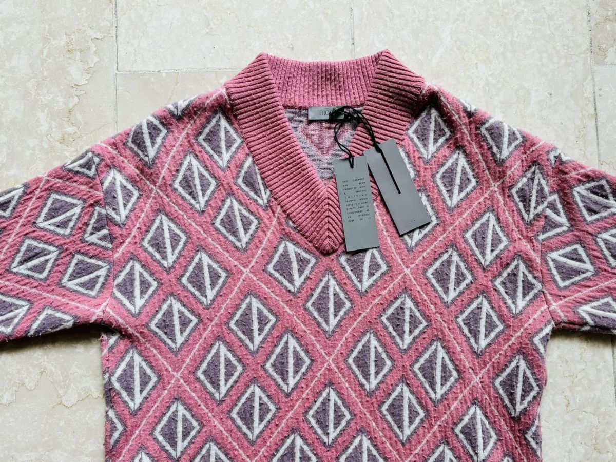Dior × Travis Scott Cactus Jack Dior 2022 CD Diamond Pullover Size US S / EU 44-46 / 1 - 4 Thumbnail