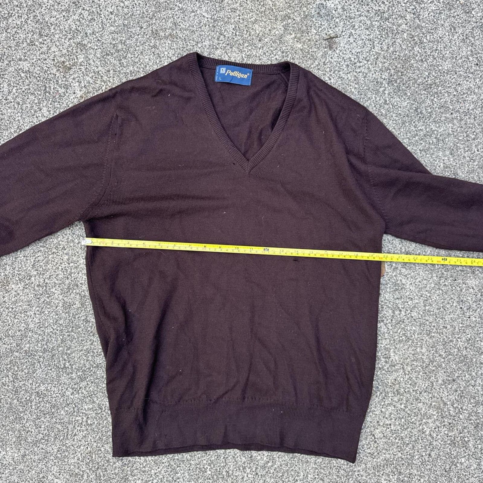 Other Vintage Wool Pulligan Brown Sweater Made Spain – Size Large Size US L / EU 52-54 / 3 - 6 Thumbnail