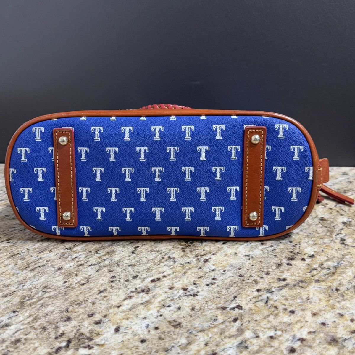 Dooney & Bourke × MLB Texas Rangers Dooney & Bourke MLB Domed Zip Satchel Purse Size ONE SIZE - 6 Thumbnail