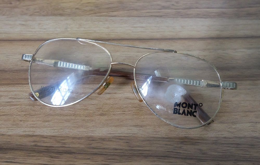 Montblanc Mont Blanc Aviator Glasses Made in Italy Size ONE SIZE - 1 Thumbnail