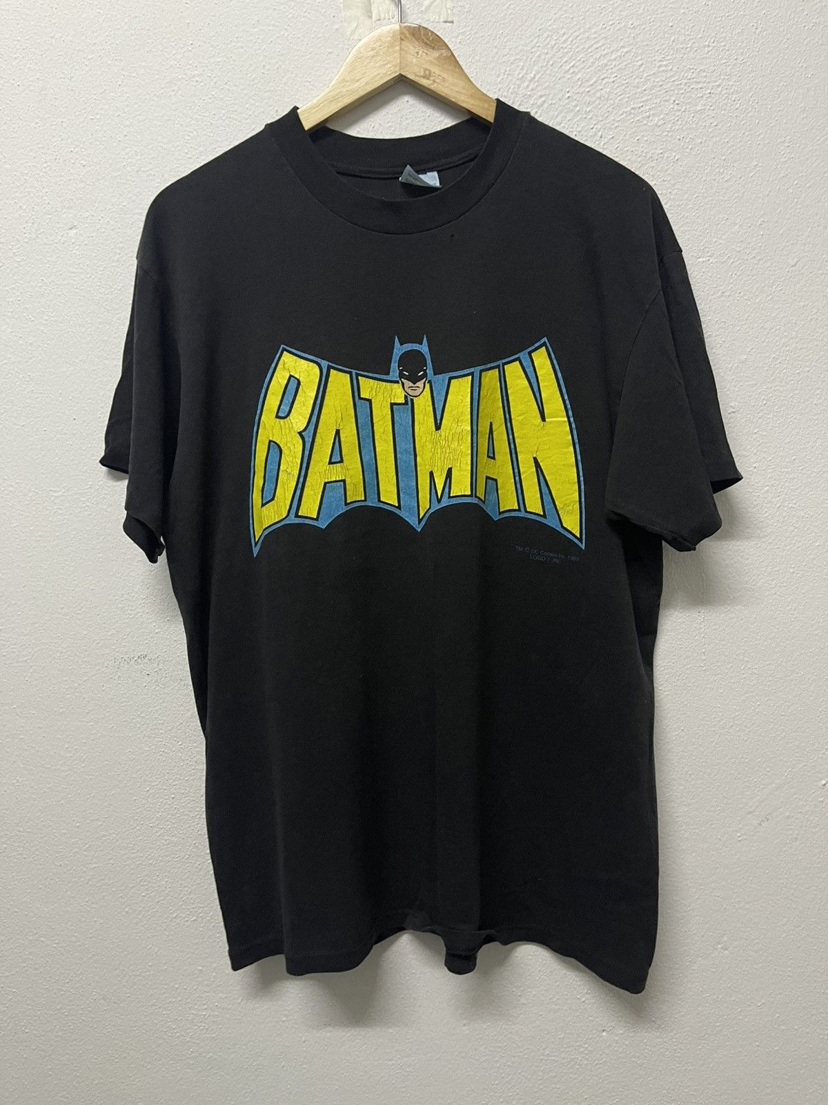DC Comics VINTAGE 80s BATMAN X LOGO 7 TSHIRT RARE Size US XL / EU 56 / 4 - 1 Thumbnail