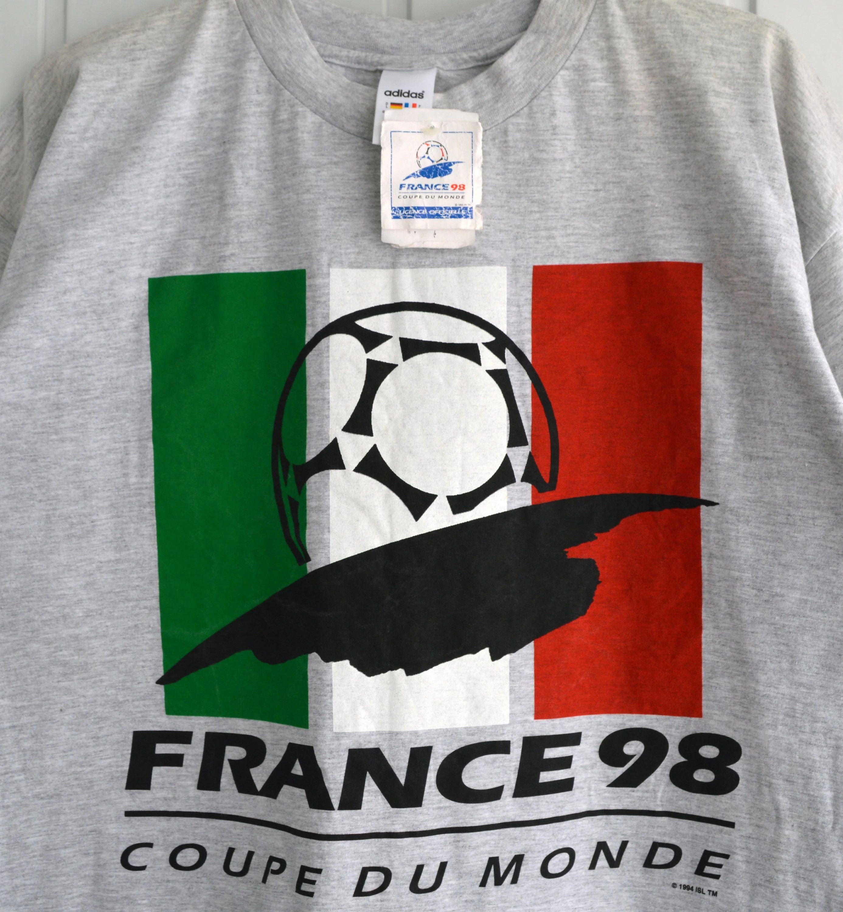 Adidas Vintage France 98 Coupe Du Monde t shirt Size US L / EU 52-54 / 3 - 3 Thumbnail