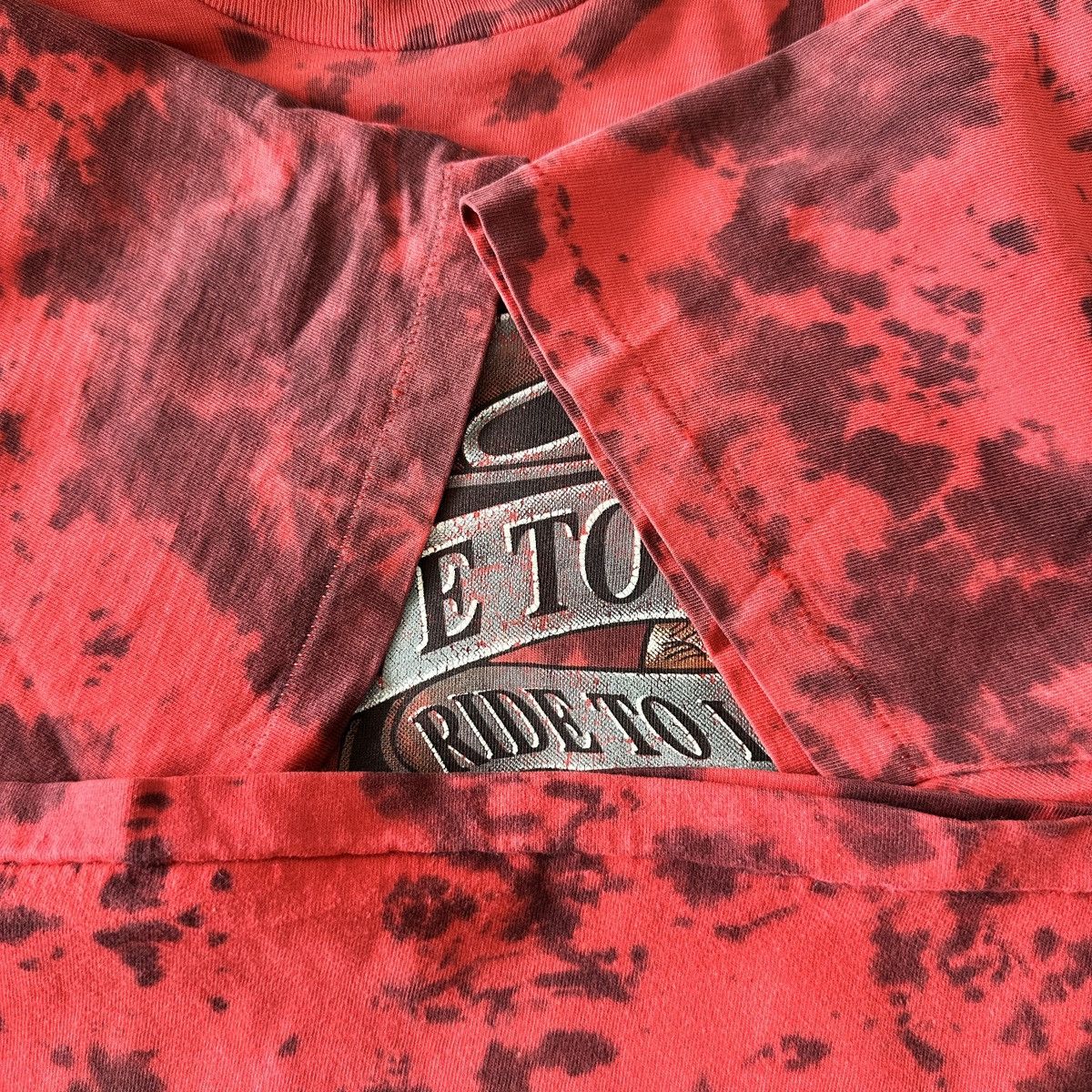 Harley Davidson Harley Davidson Live To Ride Tie Dye Shirt Single Stitch XXL Size US XXL / EU 58 / 5 - 7 Thumbnail