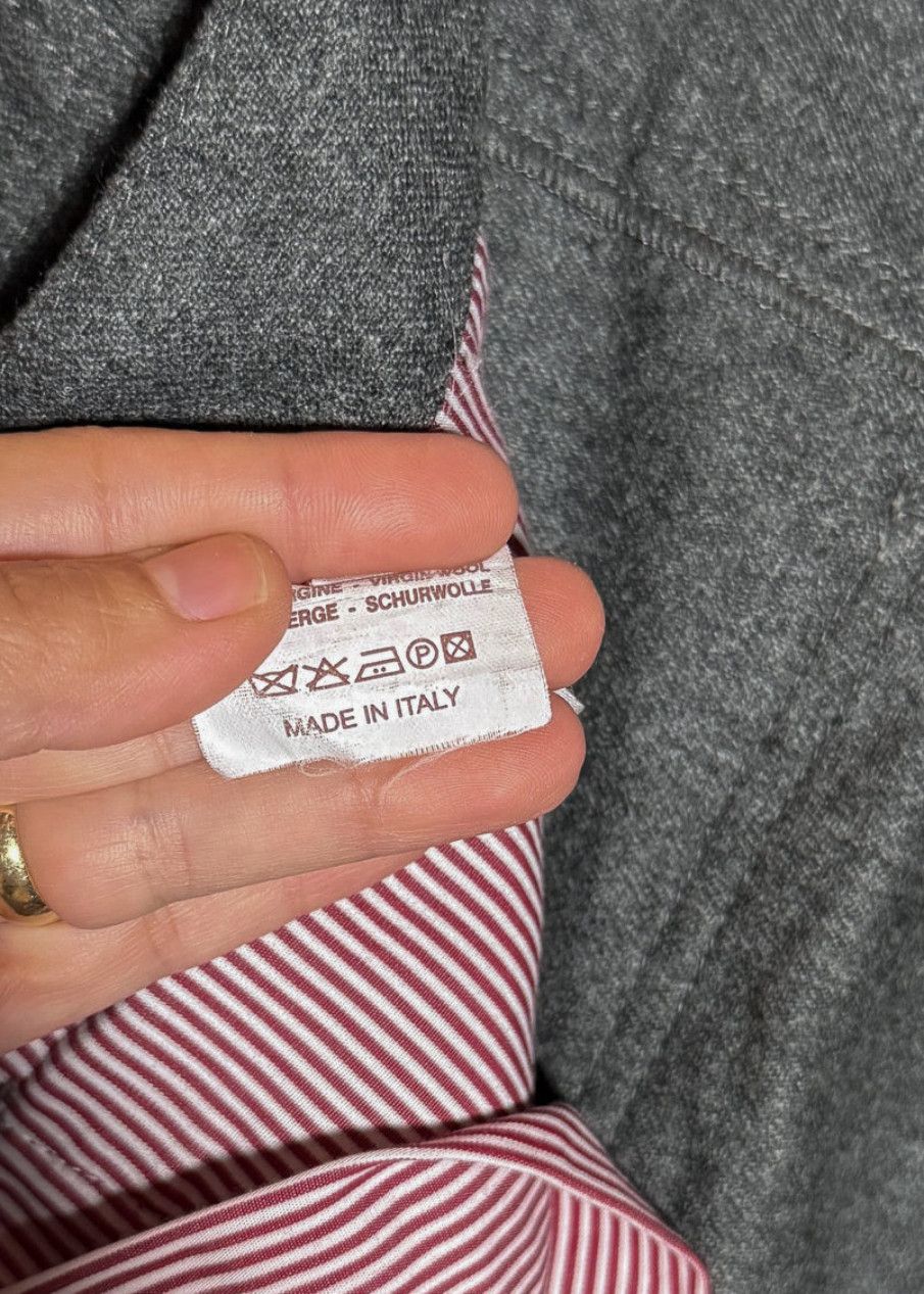Brunello Cucinelli Brunello Cucinelli Grey Wool Flannel Pants Size US 38 / EU 54 - 10 Thumbnail