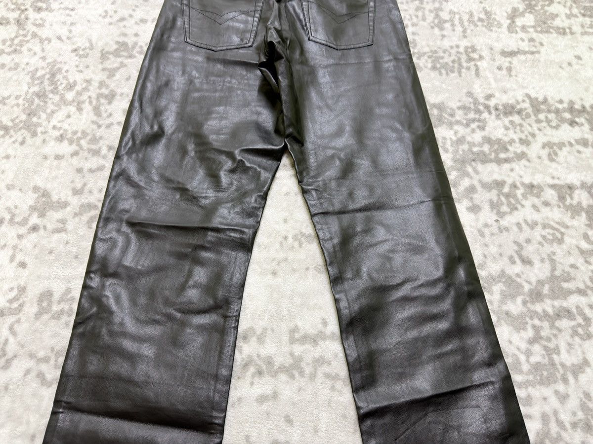 Vintage Freesoul Vintage PVC Pants Black Glossy Italian Designer Y2K Size US 26 / EU 42 - 12 Thumbnail