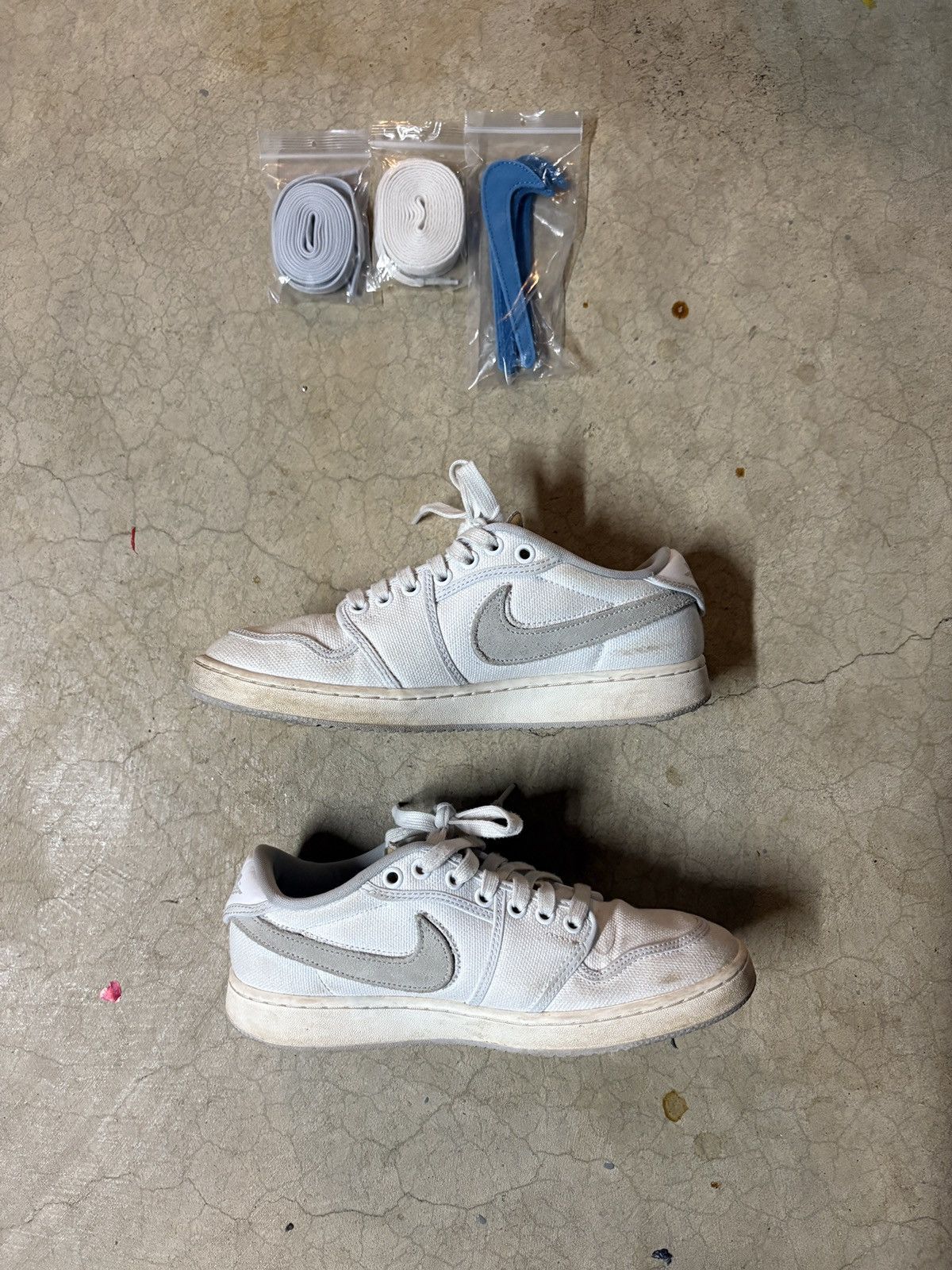 Nike Size 7.5 - Jordan 1 Retro AJKO Low SP Union White Canvas Size US 7.5 / EU 40-41 - 3 Thumbnail