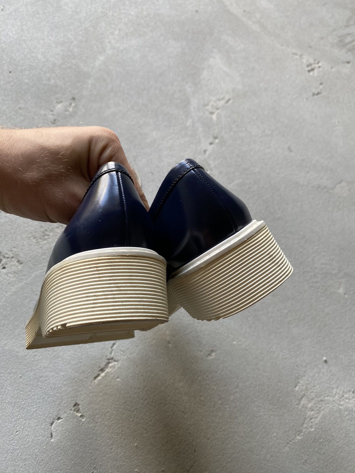 Prada × Vintage PPRADA 38 Slippers Moccasins Slip-Ons Low Shoes B Blue Size US 8 / IT 38 - 6 Thumbnail