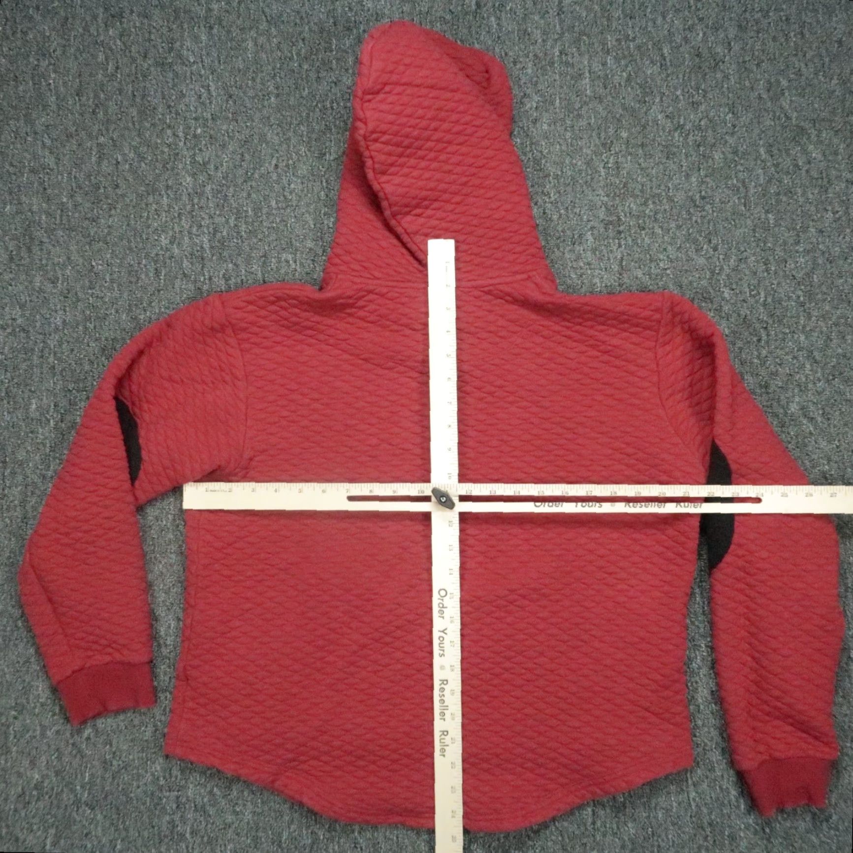 Vintage Barstool Sports Hoodie Mens M Red Quilted Pullover Knit Pocket Hooded Adjustable Drawstring Size US M / EU 48-50 / 2 - 4 Thumbnail