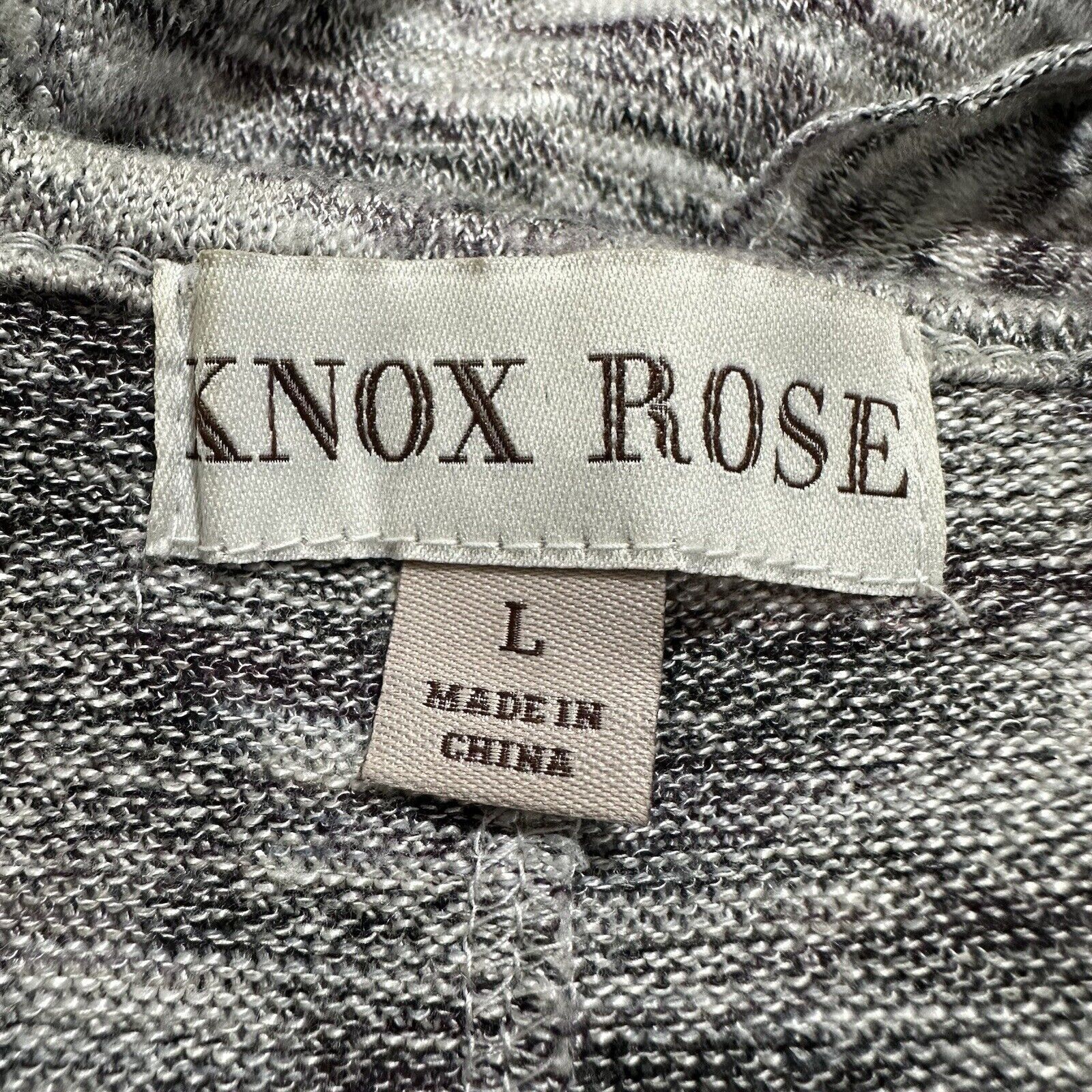 Other Knox Rose Large Waterfall Cardigan Duster Sweater Gray Size L / US 10 / IT 46 - 3 Thumbnail