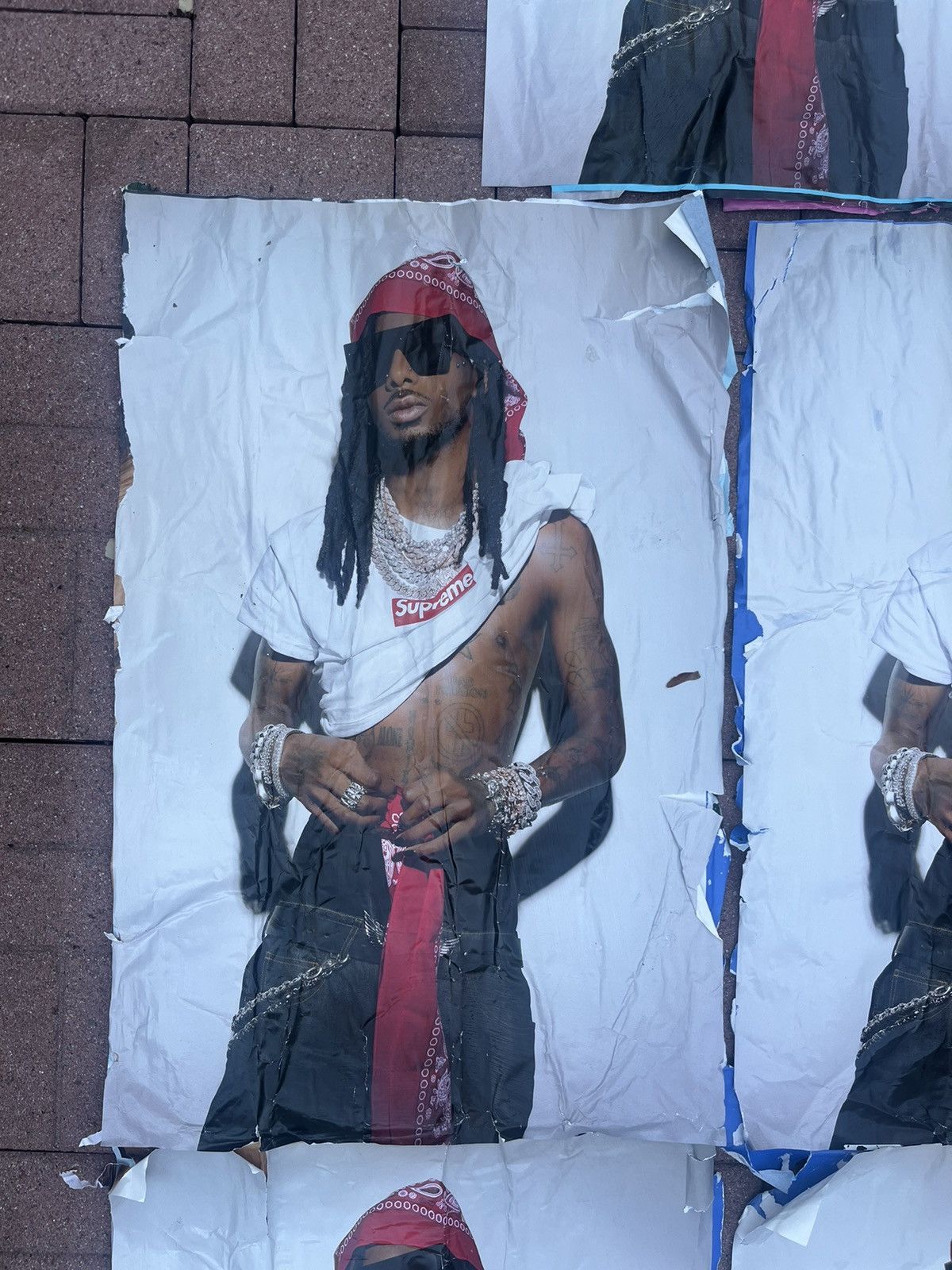 Supreme Supreme Playboi Carti Poster Small (5 IN HAND) Size ONE SIZE - 4 Thumbnail