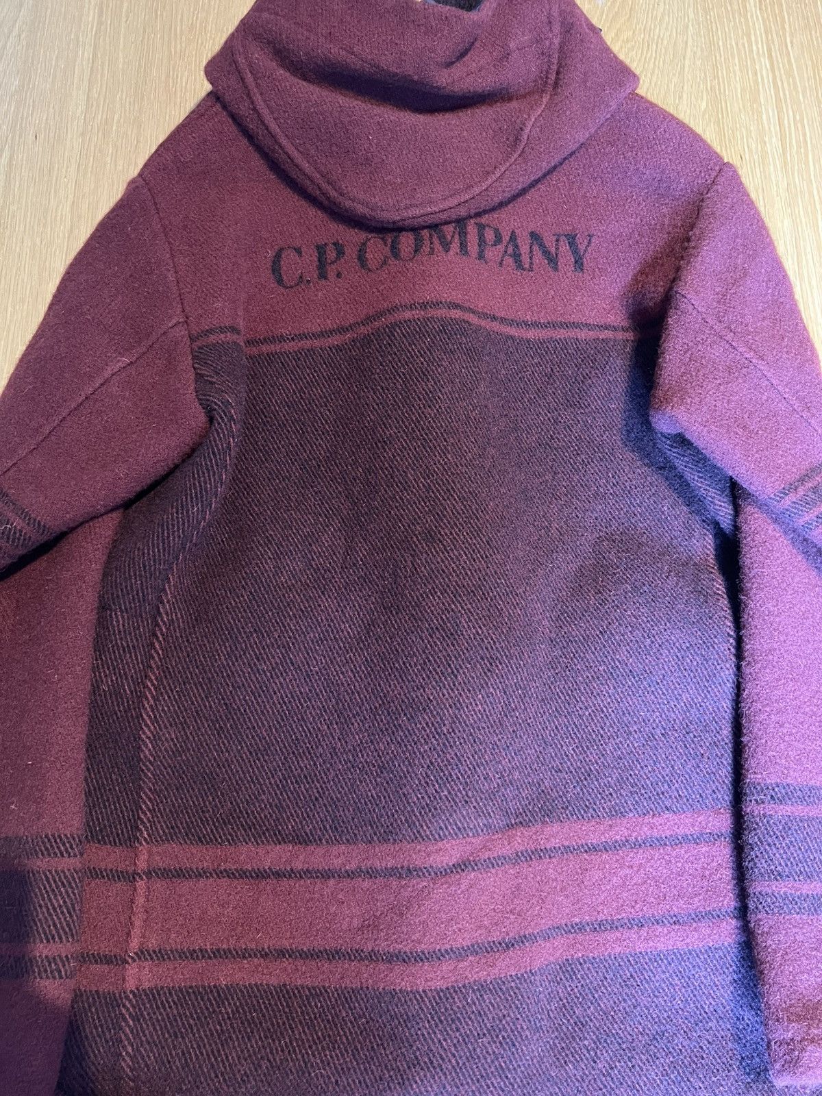 C.P. Company C.P. Company Wool Duffel Coat – Burgundy – Size L – New Size US M / EU 48-50 / 2 - 5 Thumbnail
