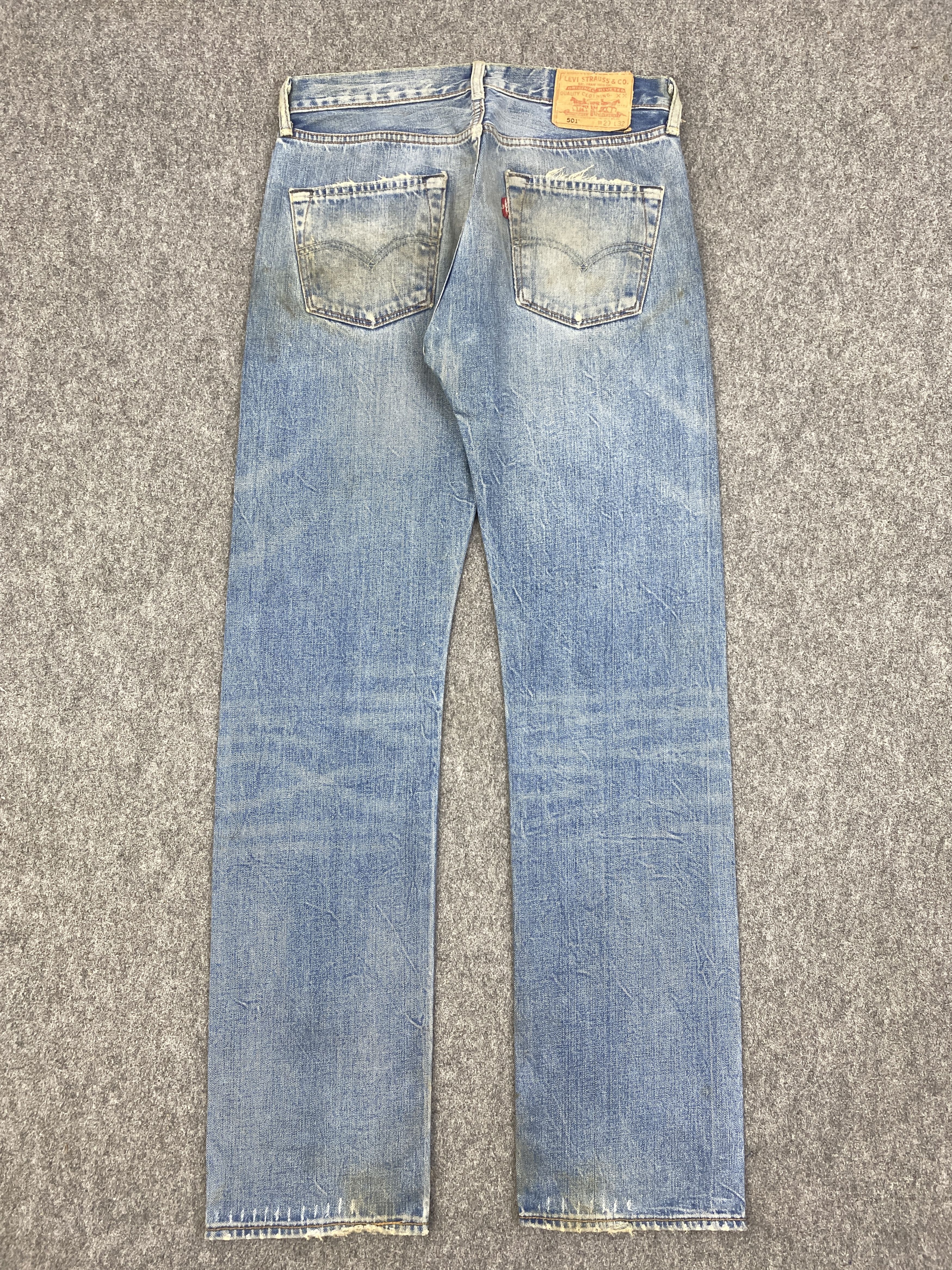 Levi's Vintage Levis 501 Faded Blue Jeans DP2841 Size US 29 - 3 Thumbnail