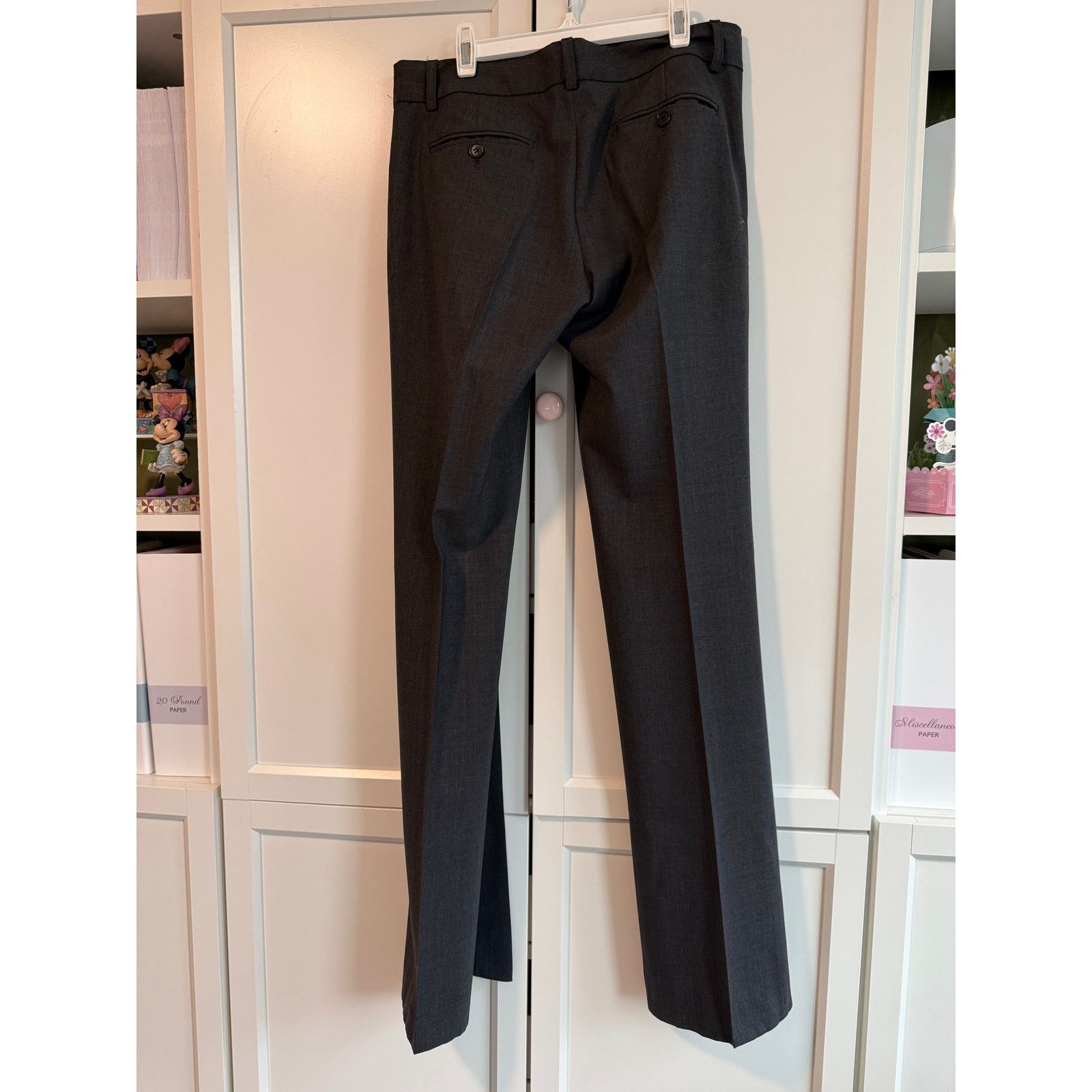 Theory Theory Charcoal Gray Flare Leg Pants Women Size 4 - B020 Size 27" / US 4 / IT 40 - 3 Thumbnail