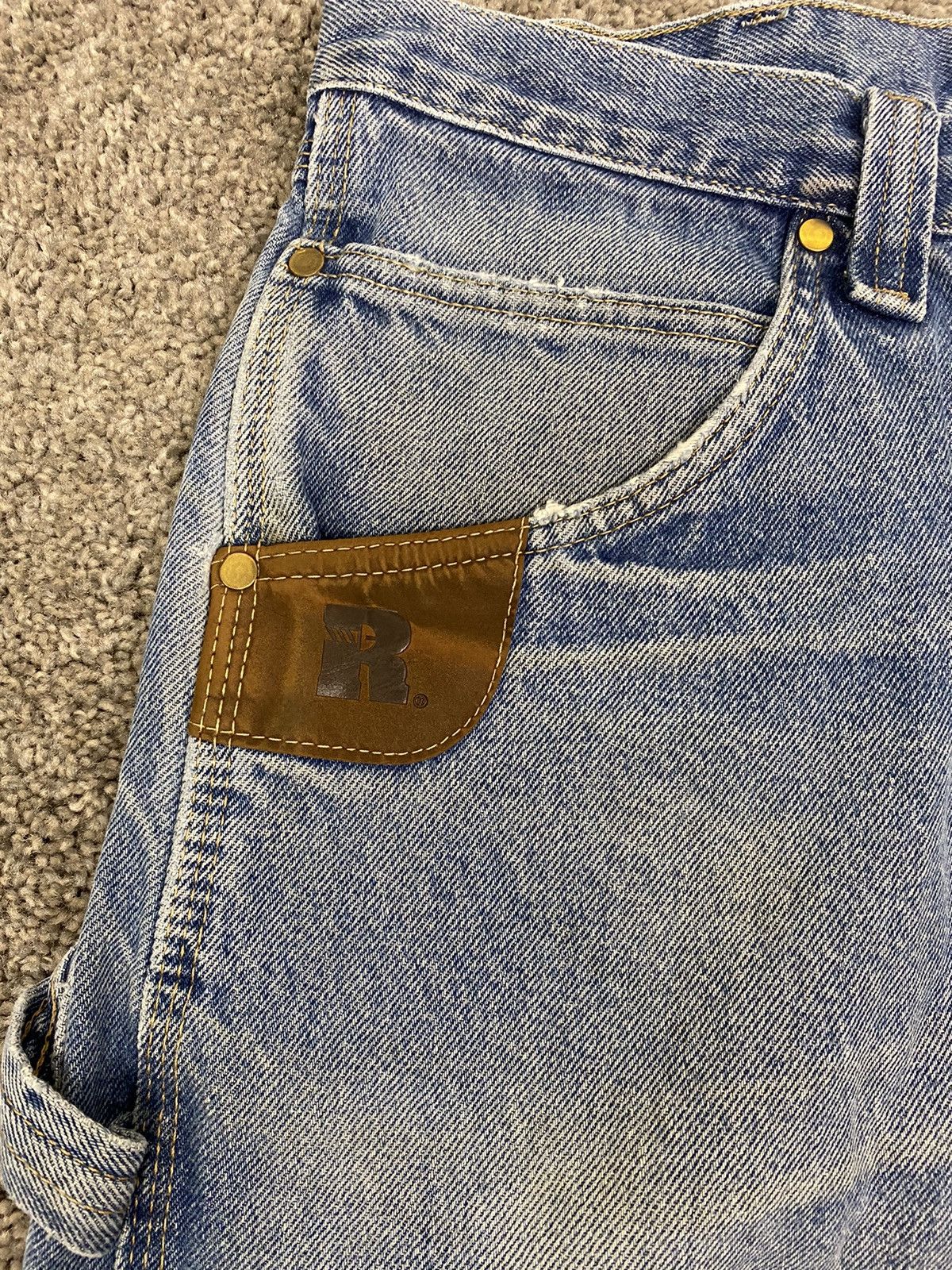 Vintage × Wrangler Y2k wrangler riggs workwear carpenter jorts Size US 35 - 7 Thumbnail