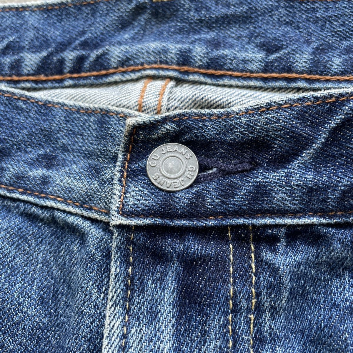 Japanese Brand × Jean × Vintage Japanese Brand Gu Faded Denim Jeans Pants W36x32 Size US 36 / EU 52 - 6 Thumbnail